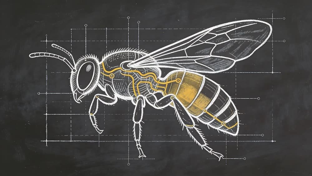 bee anatomy schematic