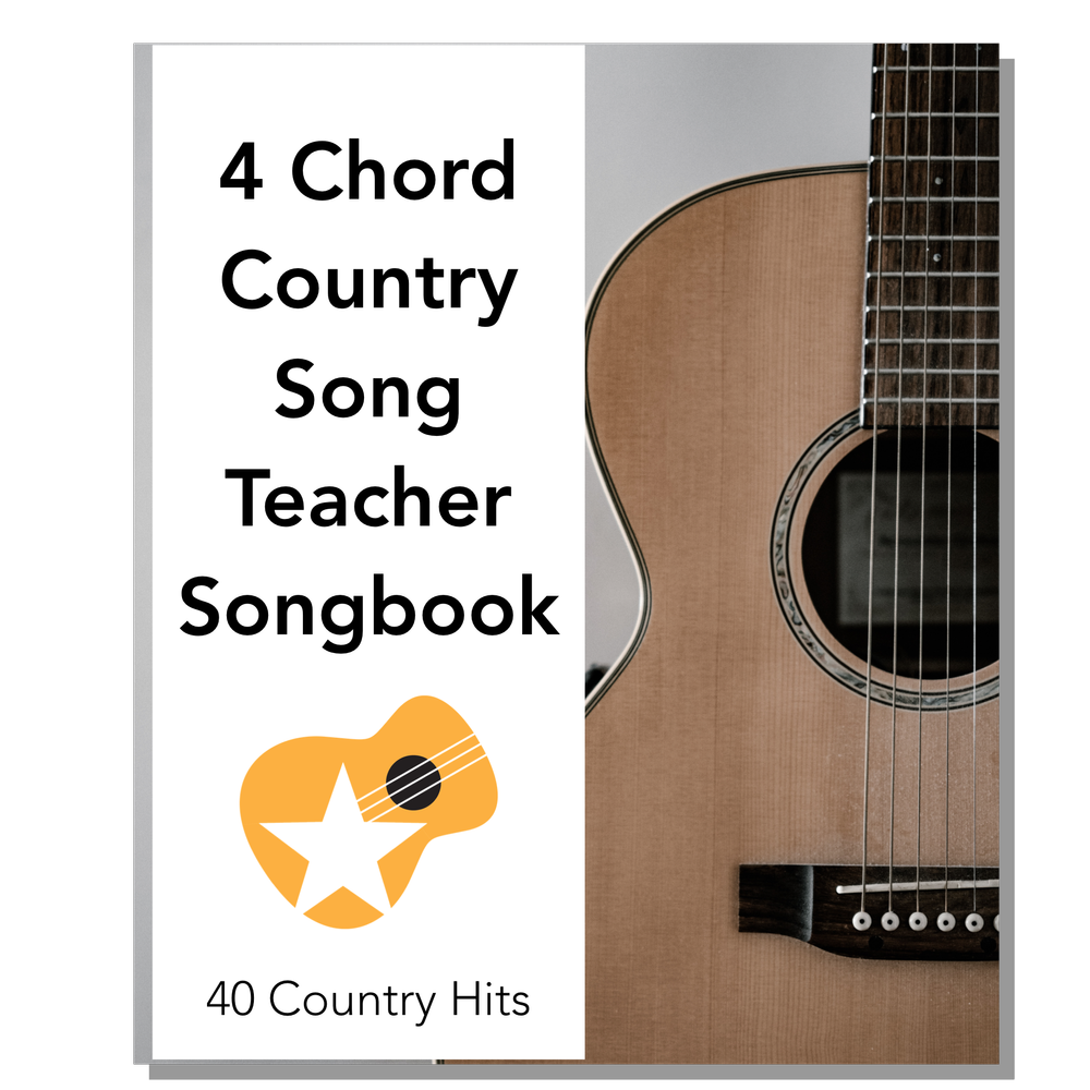 regnskyl mild Manifold 4 Chord Country Song Teacher Songbook Vol. 1 for Beginner Guitar — Acoustic  Selection