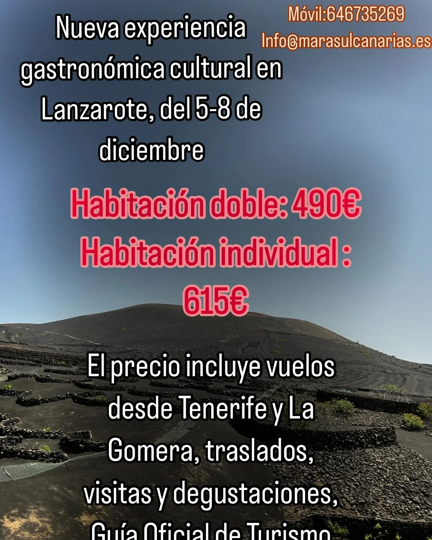 Aprovechando el puente de diciembre nos vamos a Lanzarote, a conocer de primera mano la historia de la isla y su tradición en vinos. Nos quedaremos en la capital. Visitaremos bodegas como @elgrifolanzarote @tisalaya, y otras, la queserí