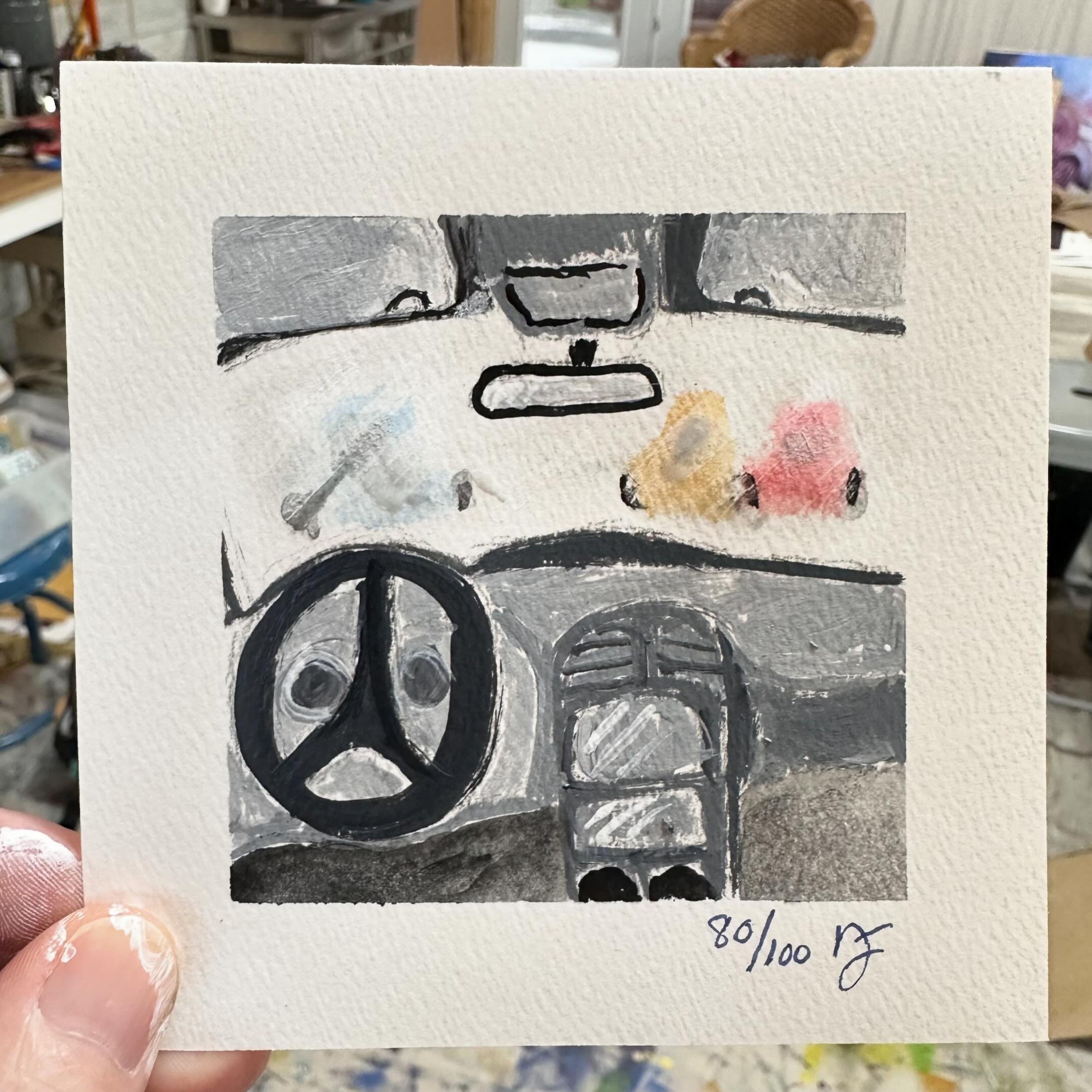 #the100dayproject Day 80! Only 20 to go&hellip;.have you ever found yourself in a parking lot people watching (not watching anyone or anything particularly) Today I ran an errand, came out to my car, got in and just &lsquo;sighed&rsquo; then proceede