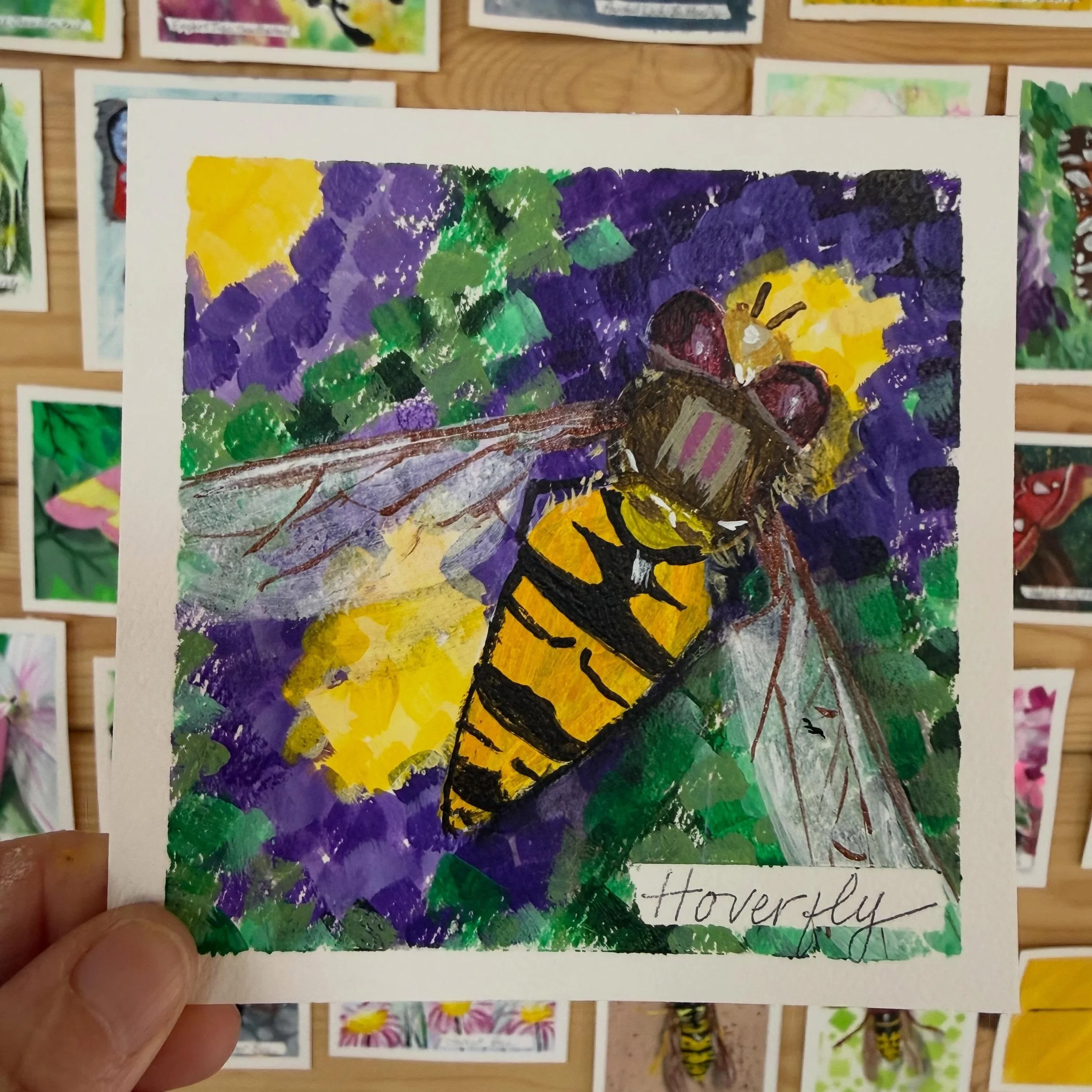 Day 80 of #the100dayproject 

Inspired by the Hover Fly 

#art #abstract #fly #painting