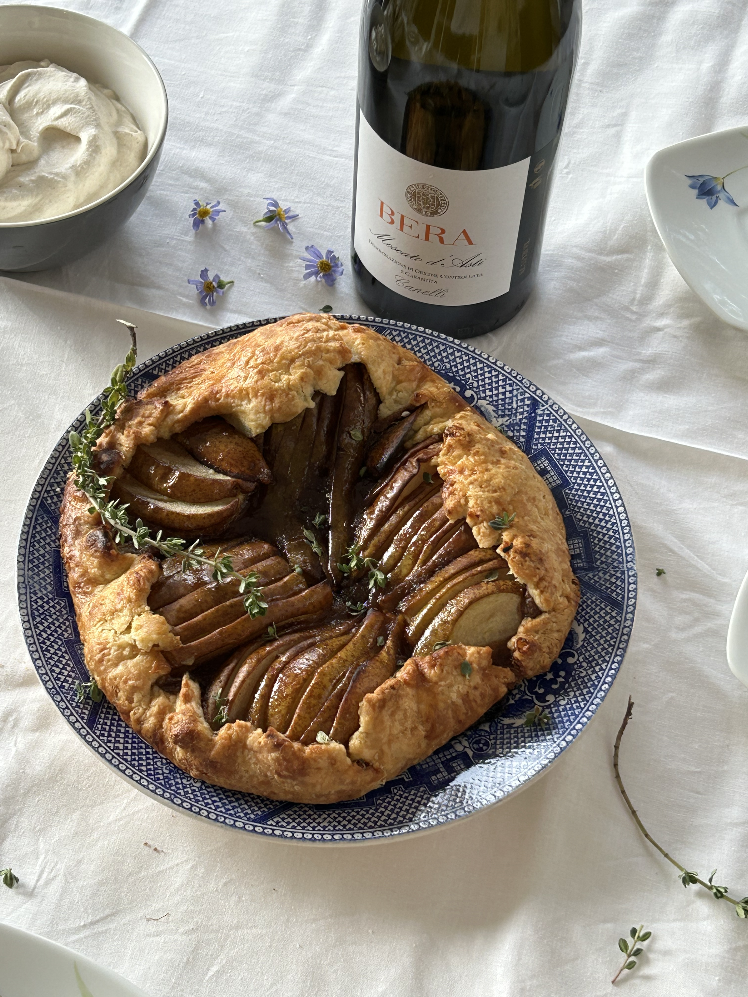 moscato d’asti | spiced pear galette
