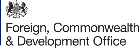 Logo of the Foreign, Commonwealth & Development Office featuring a crest and text
