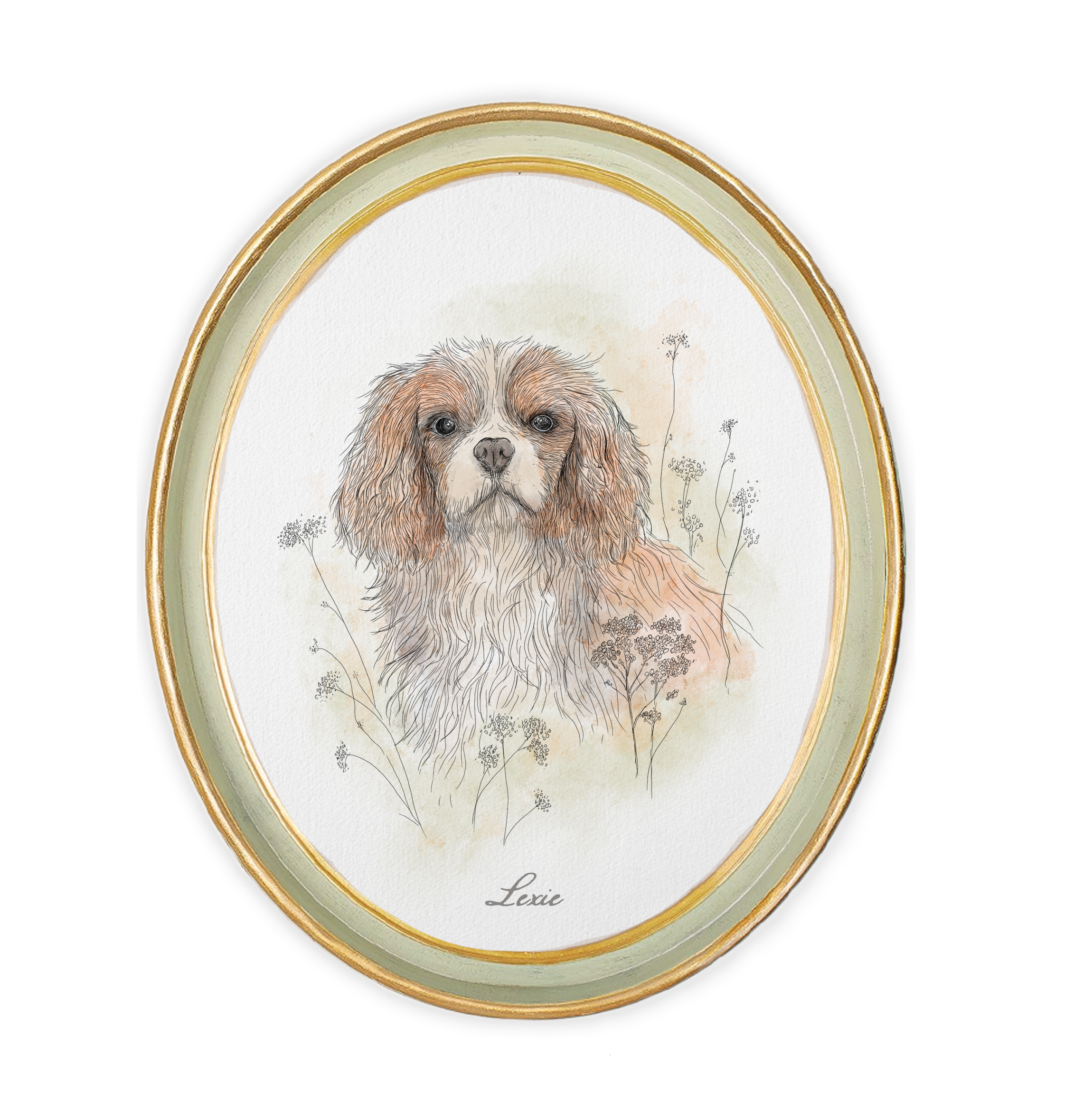 Lexie framed Illustration