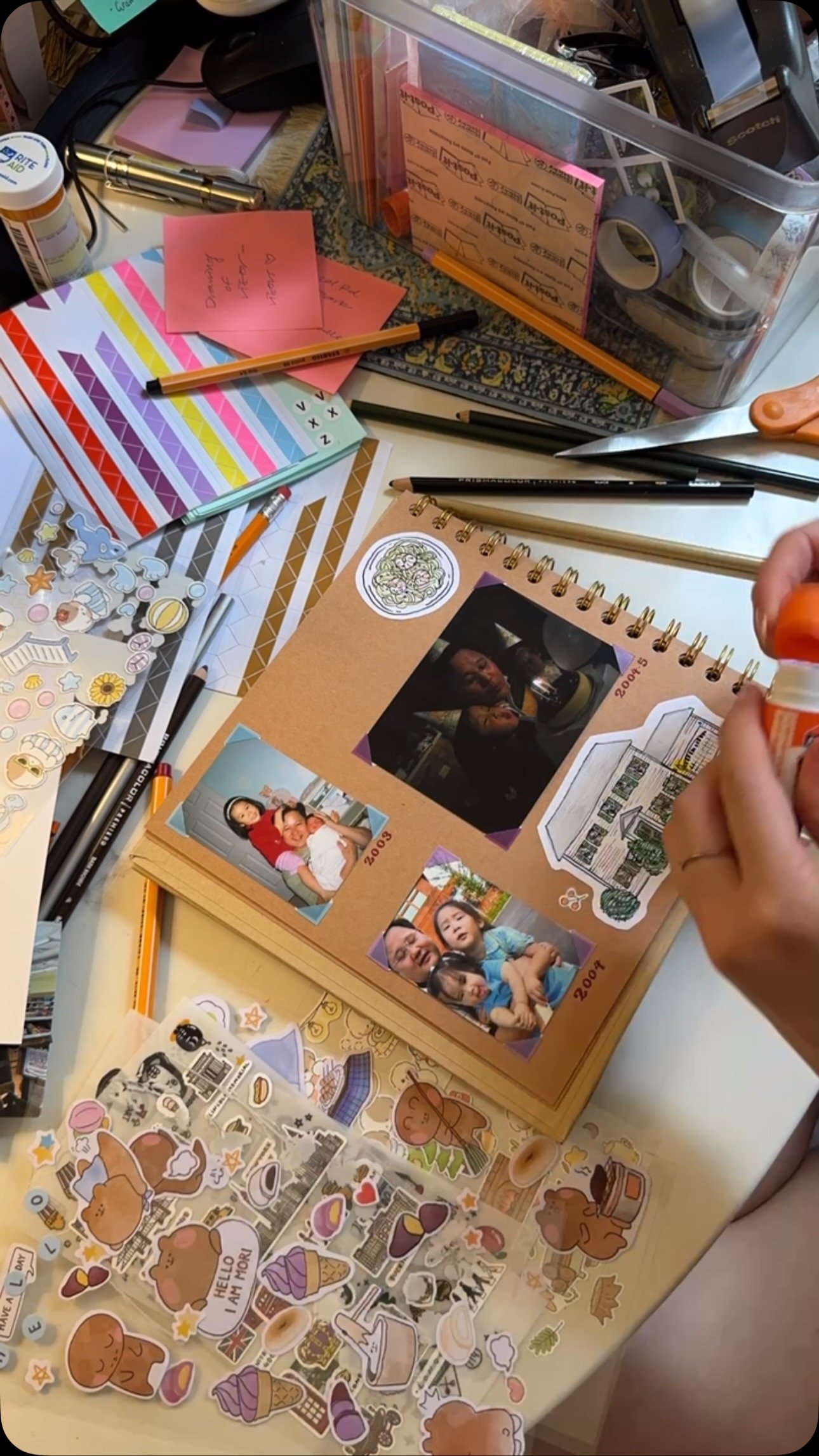 bullish on scrapbooking as exposure therapyβΌοΈπ― lol π₯² #scrapbooking #scrapbook #crafts #grief #loss #mentalhealth