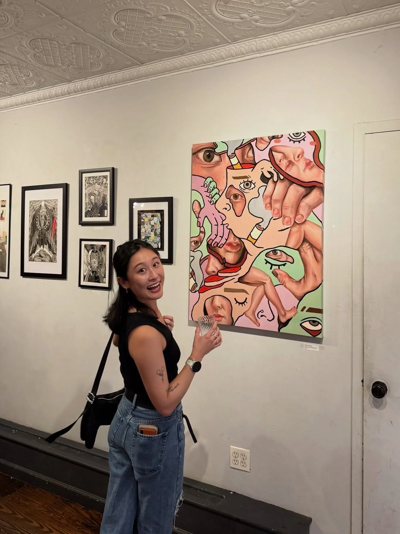 baby’s first non-school art show!! πππ£π
feeling so grateful and inspired to have seen my art on a wall alongside so many incredible artists’ :’)
huge thank you (and sad goodbye </3) to @oddgathering for putting together an
