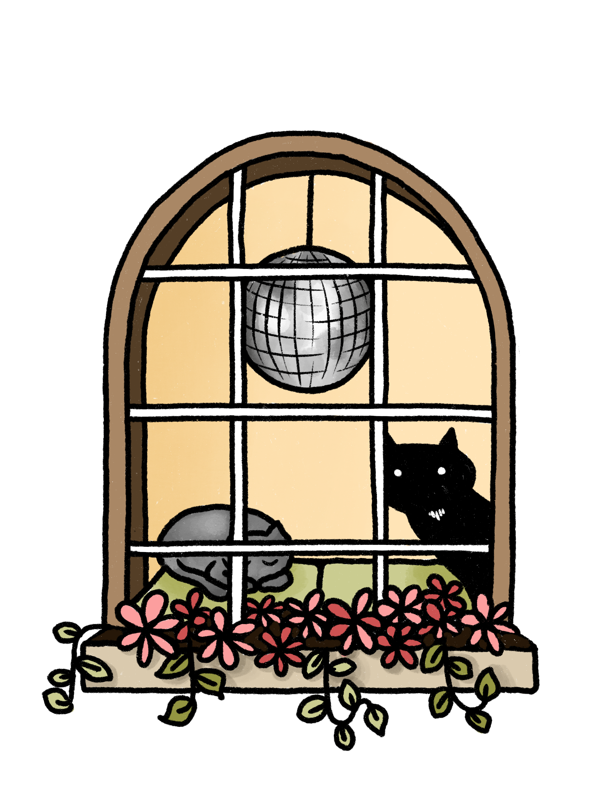 party indoors (2026) sticker