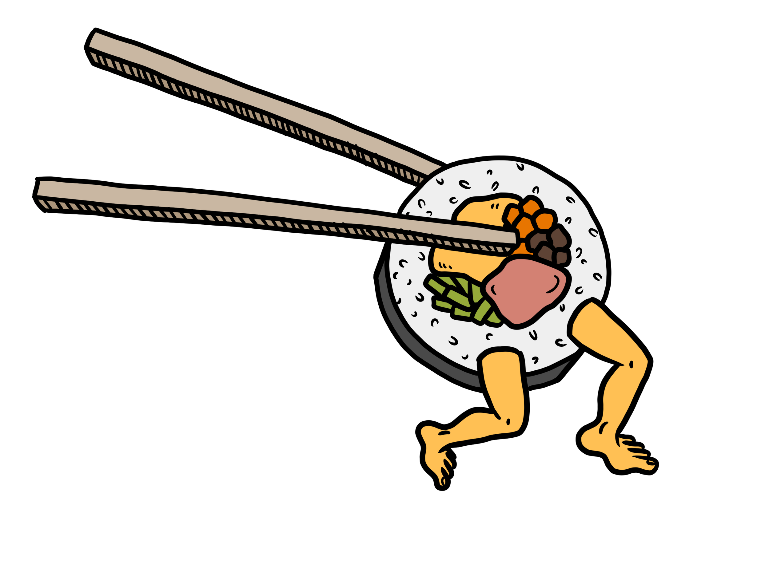 kimbap on the run (2026) sticker