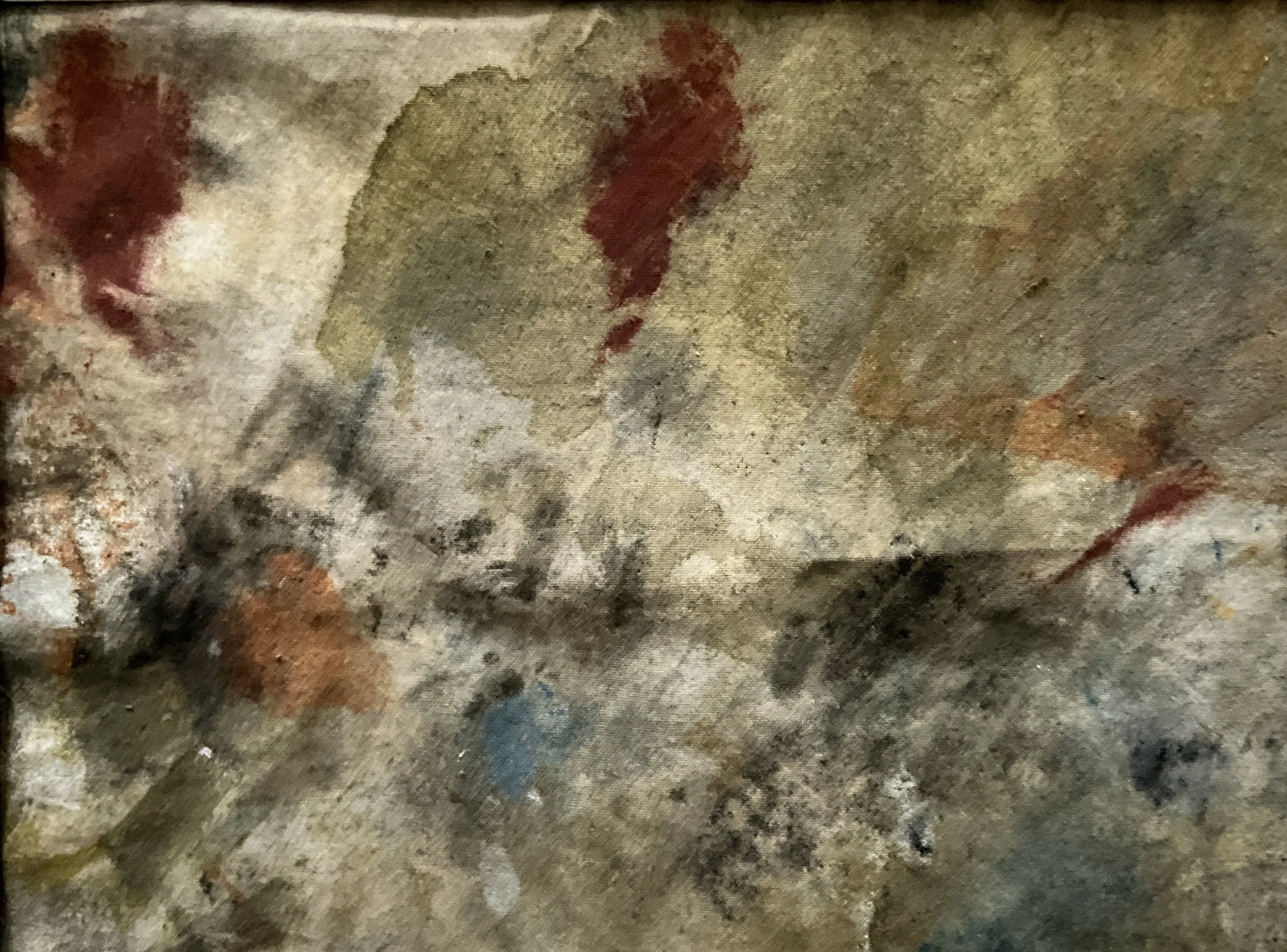 "Farbfeld II", Öl auf Textil, 20 x 30 cm