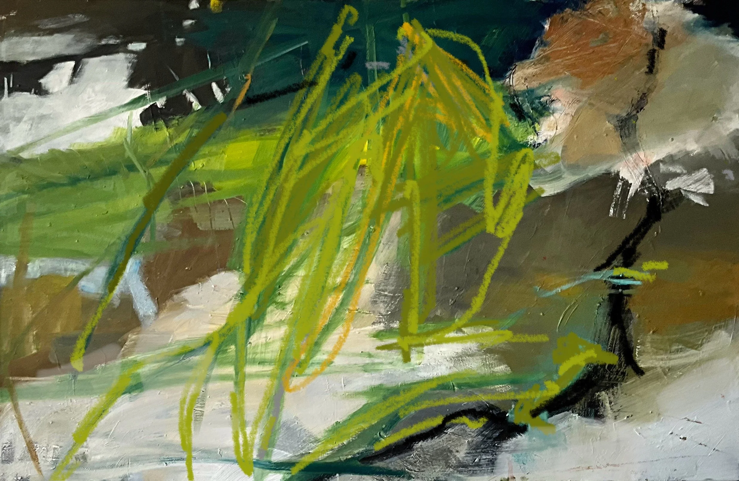 "Der Weg", Öl auf Leinwand, 70 x 120 cm