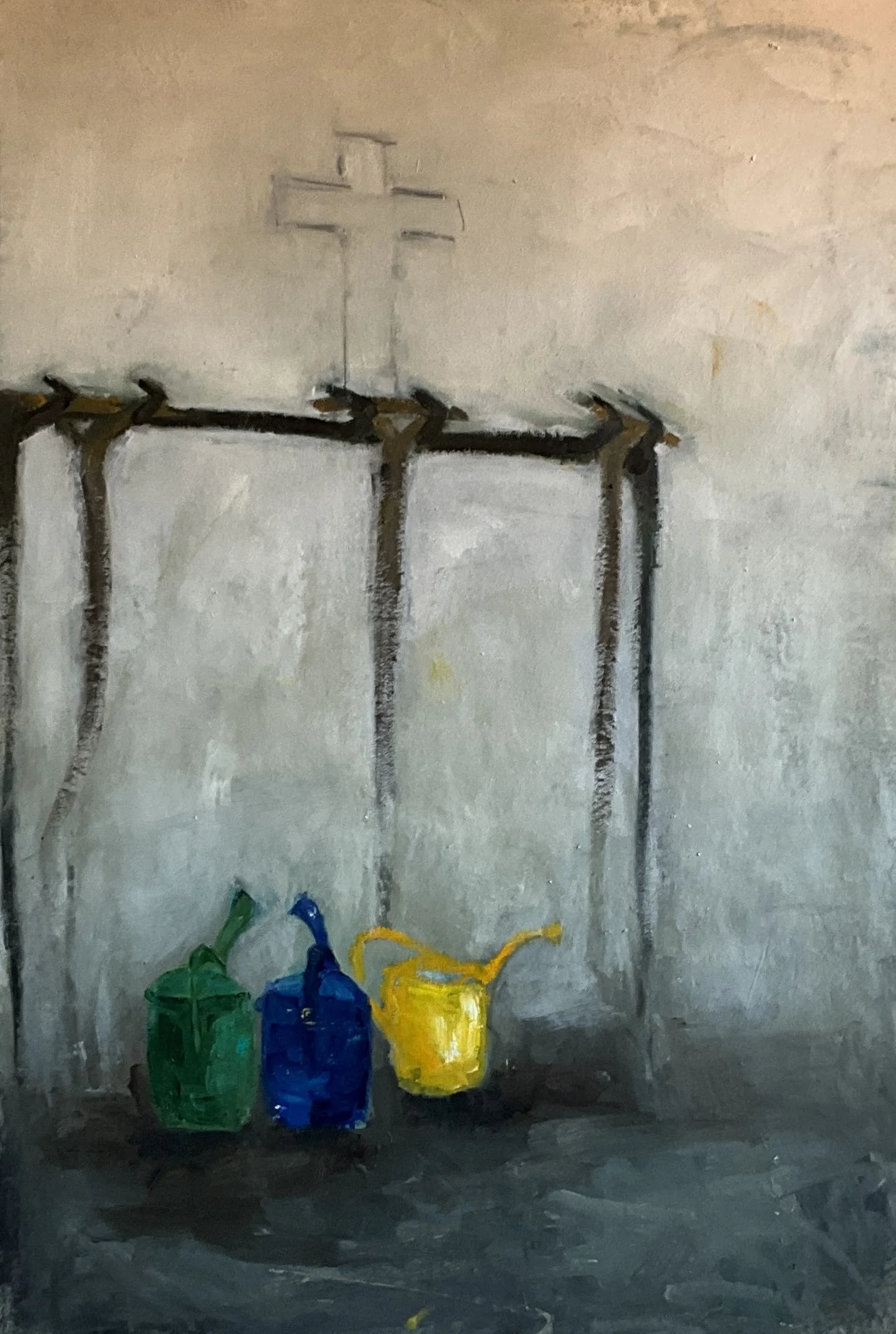 „Stand der Dinge“, Öl auf Leinwand, 68 x 95 cm