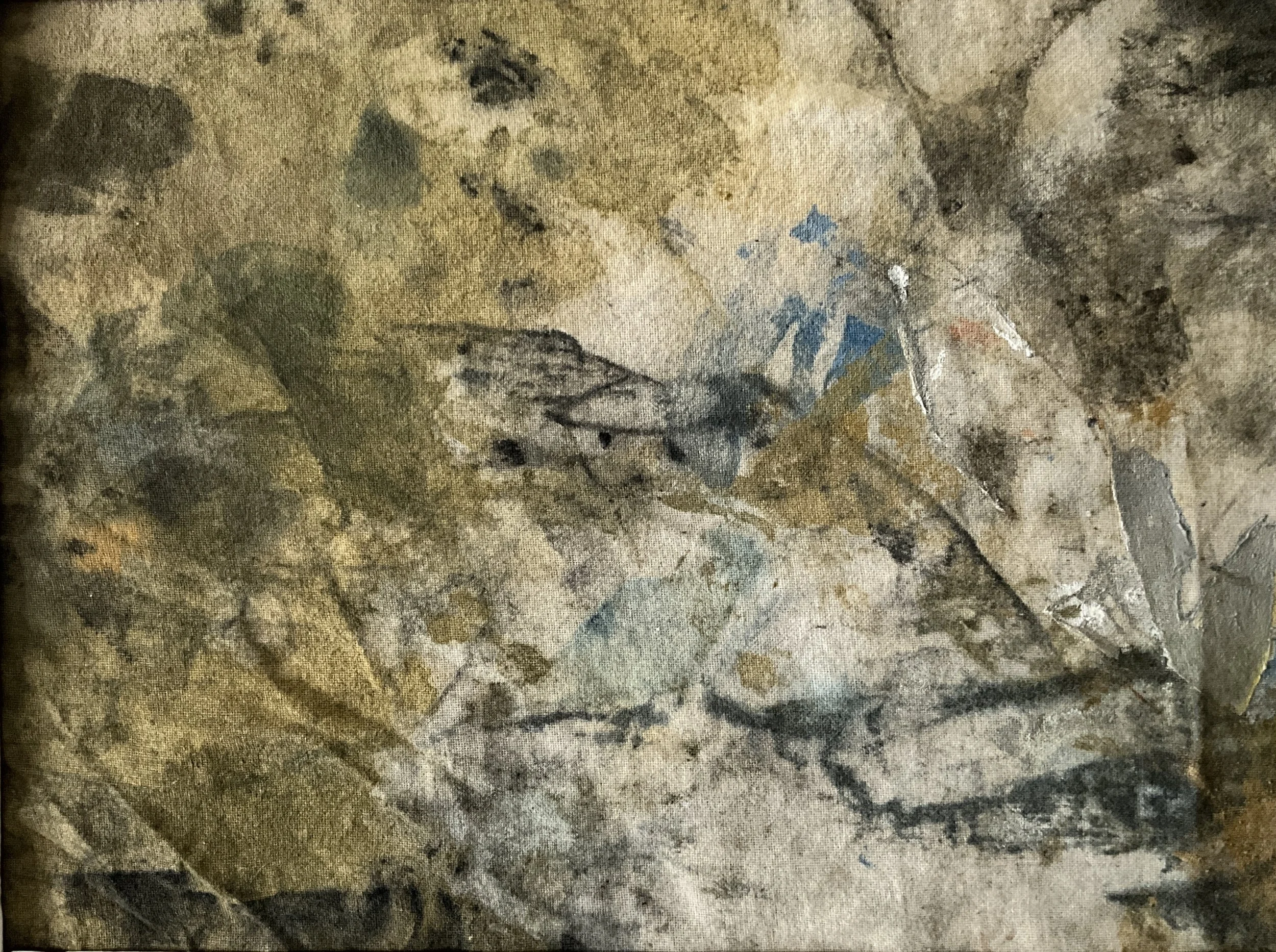 "Farbfeld IV", Öl auf Textil, 20 x 30 cm