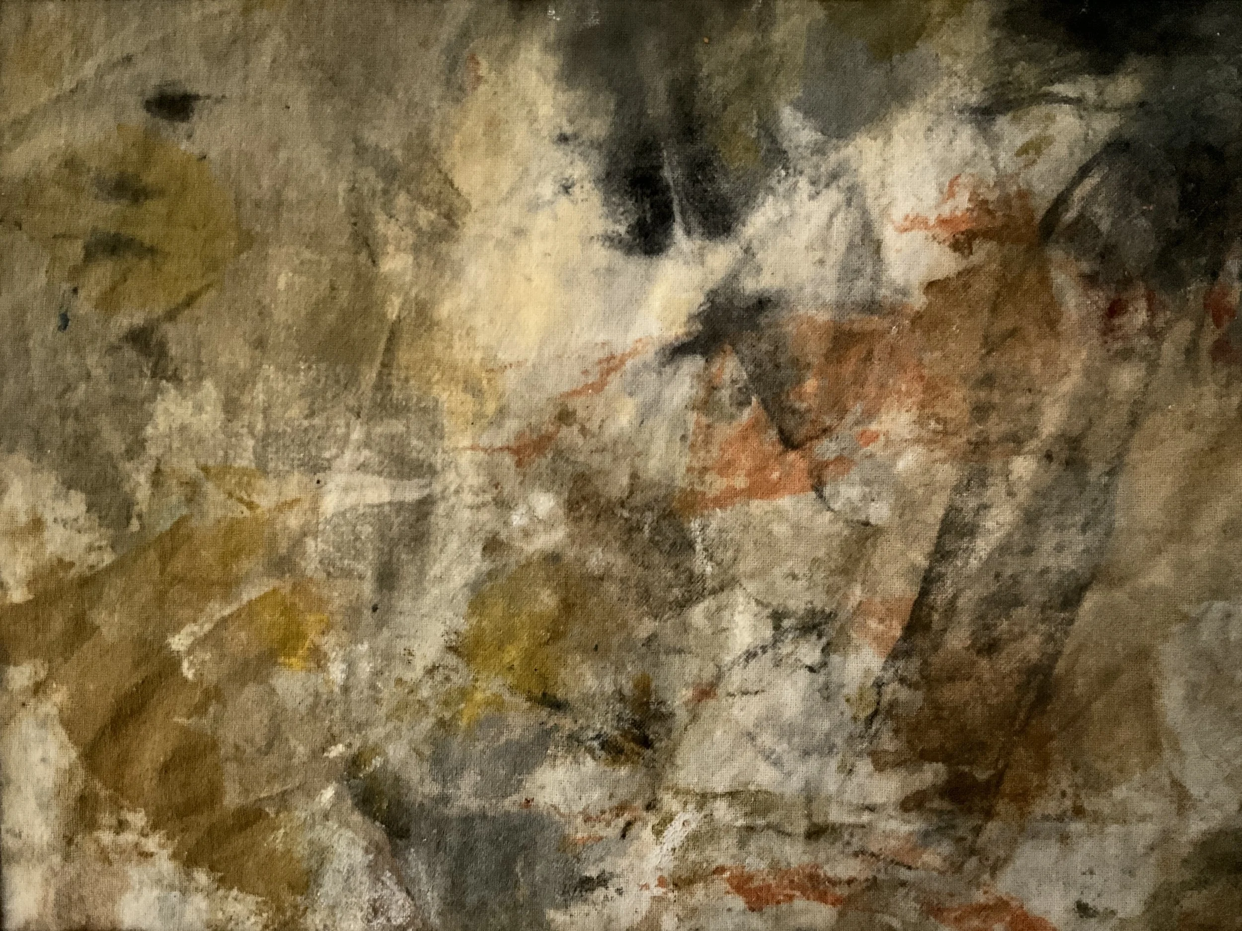 "Farbfeld V", Öl auf Textil, 20 x 30 cm