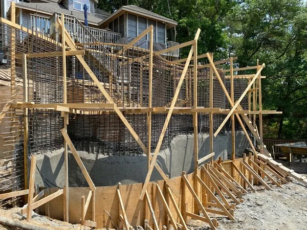 Shaw Pool Project - Retaining Wall