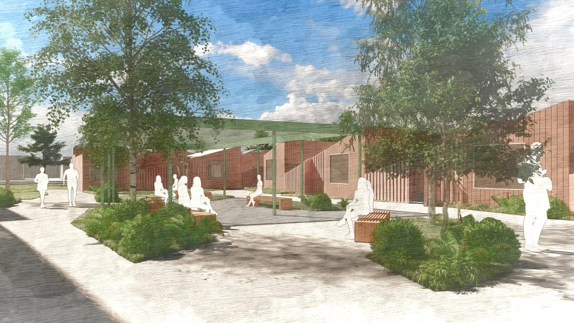 Senior court. Credit: Kevin Daly Architects (kdA)