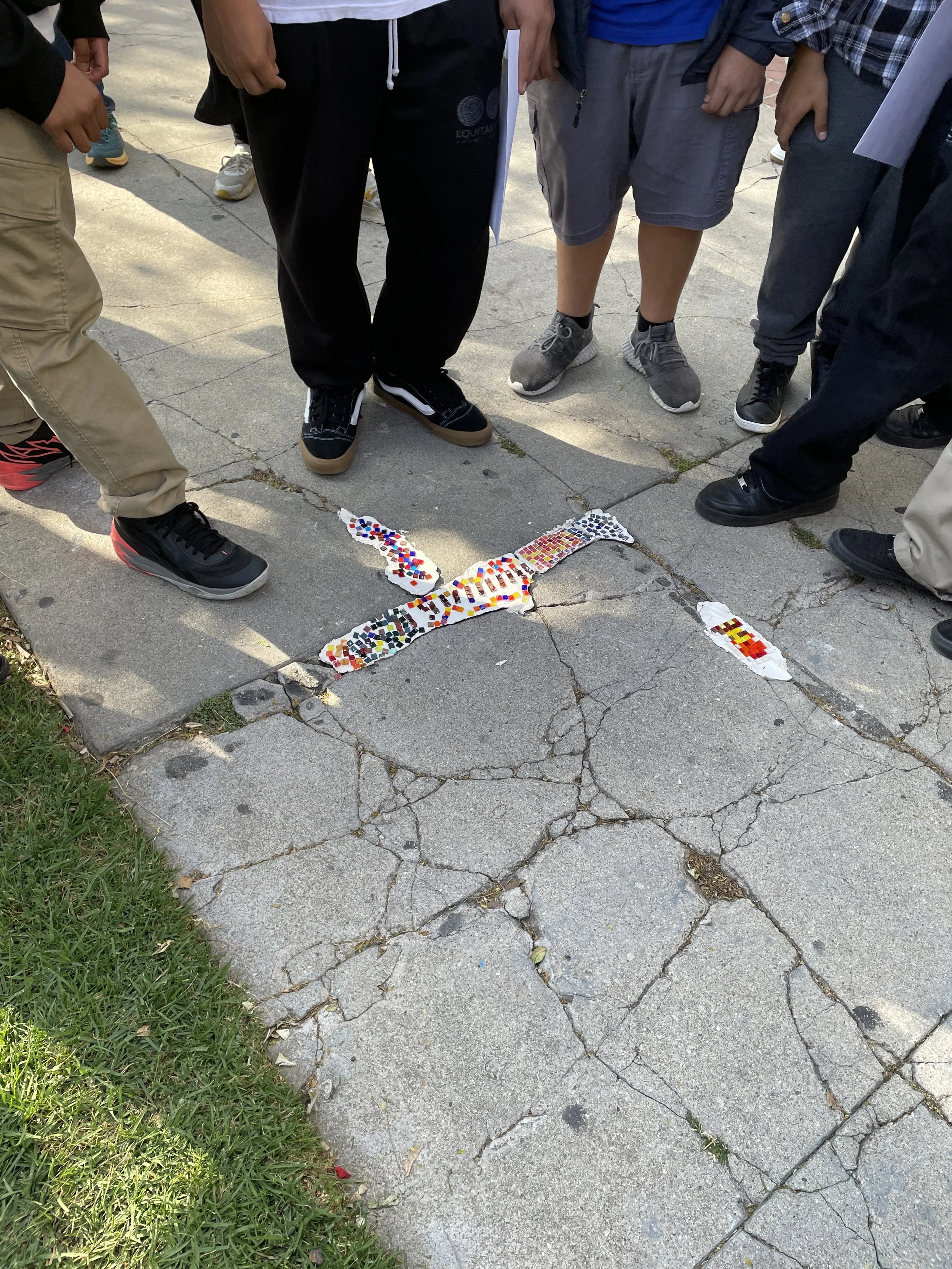 sidewalk crack mending