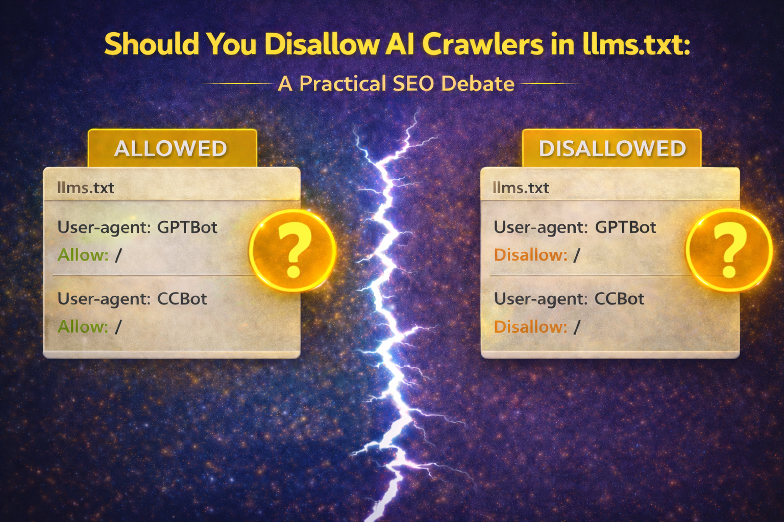 Should You Disallow AI Crawlers in llms.txt? A Practical SEO Debate
