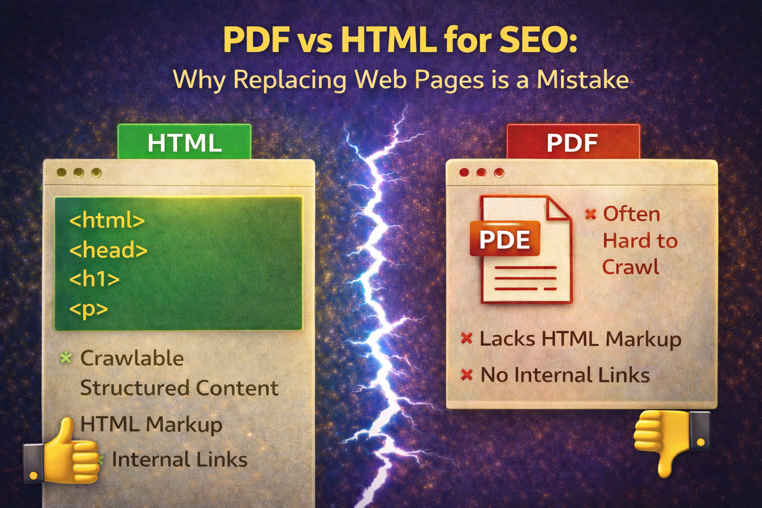 Should You Replace a Web Page With a PDF? Why It Is Usually a Bad Idea for SEO