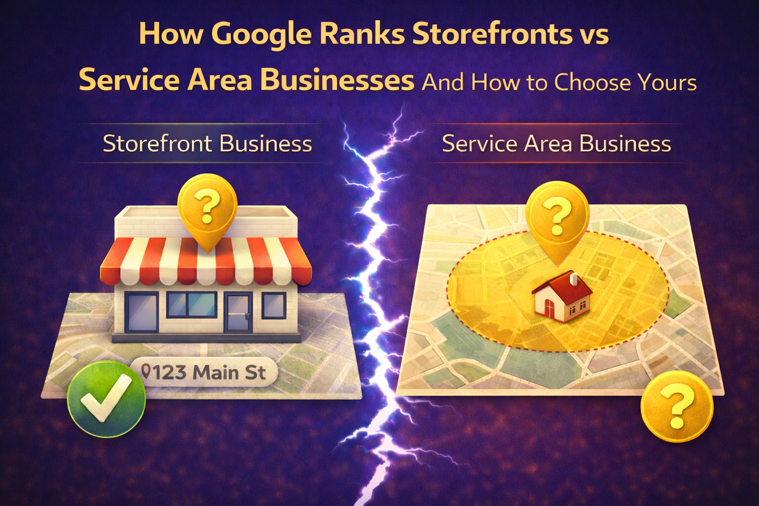 How Google Ranks Storefronts vs Service Area Businesses and How to Choose Yours