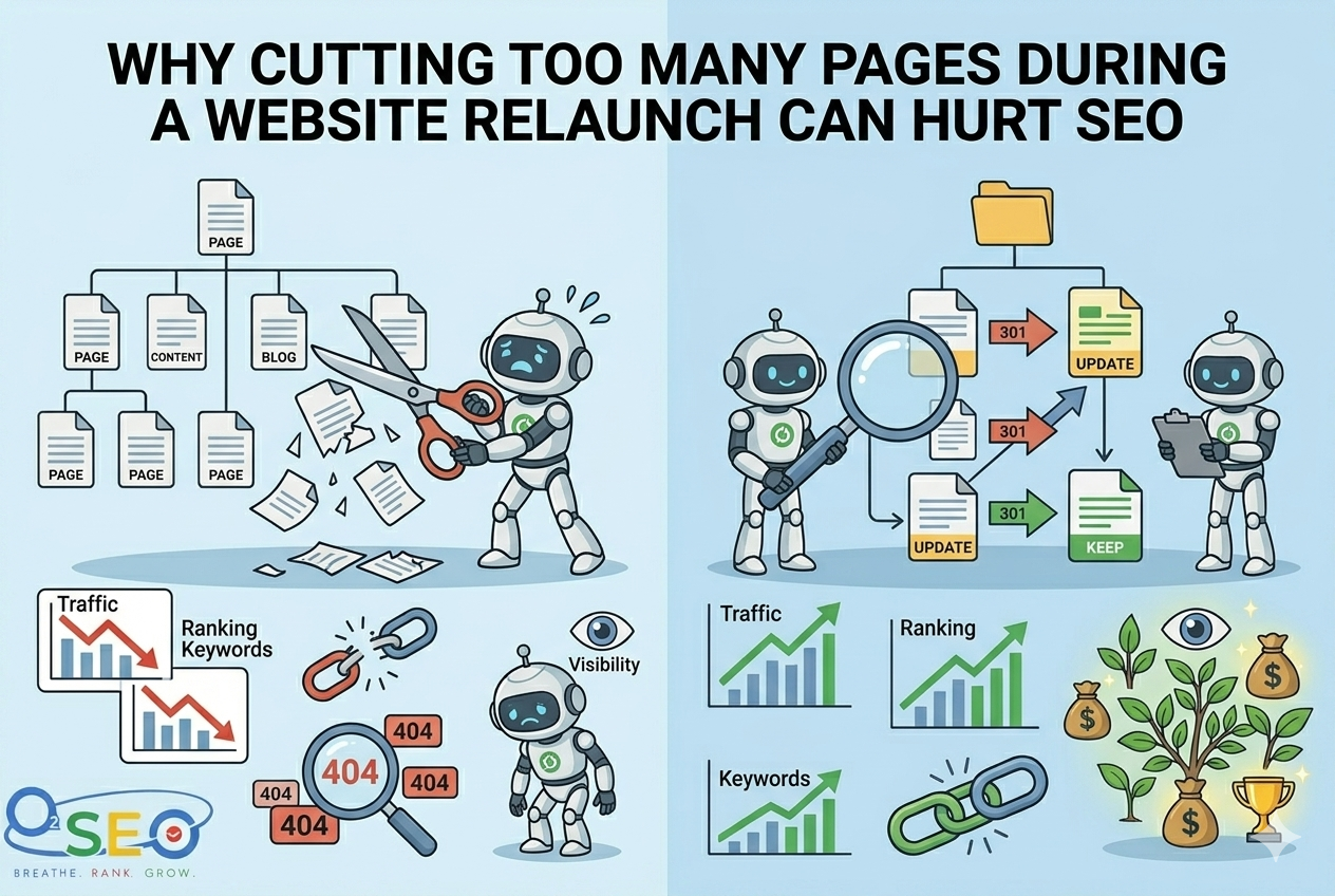 Why Cutting Too Many Pages During a Website Relaunch Can Hurt SEO
