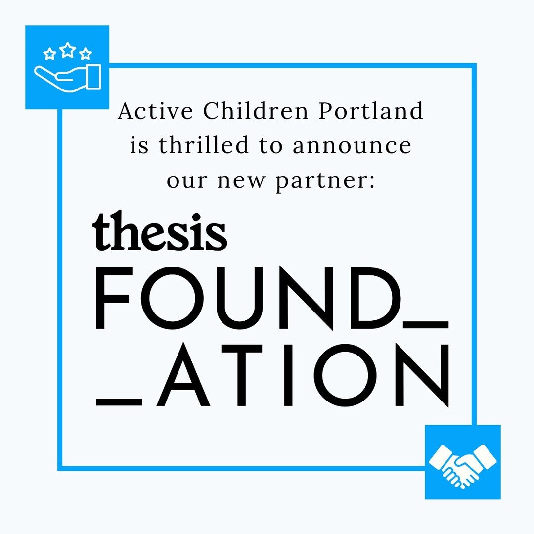 Team ACP has a new supporter: @thesis.agency. The Thesis Foundation is proud to support ACP in their pursuit of racial equity and their efforts to champion underserved communities. ACP is proud to be in partnership with them helping strong kids build