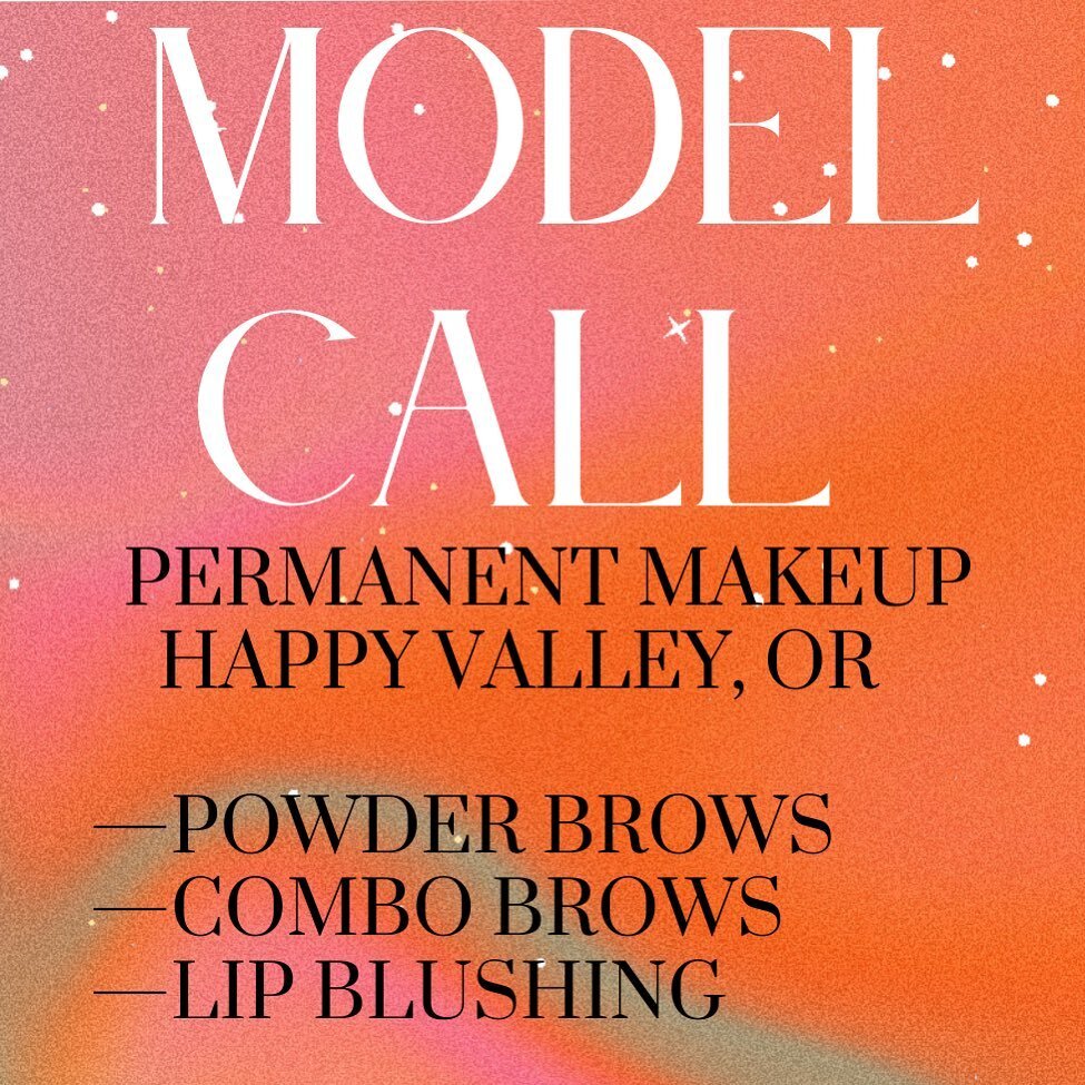 Exciting news! ✨
I have 3 appointment slots left at my school to accept models at the Nai Beauty Academy in Happy Valley, Oregon for powder brows, combo brows, or lip blushing!
Services will be completed by me, under direct supervision of my teachers