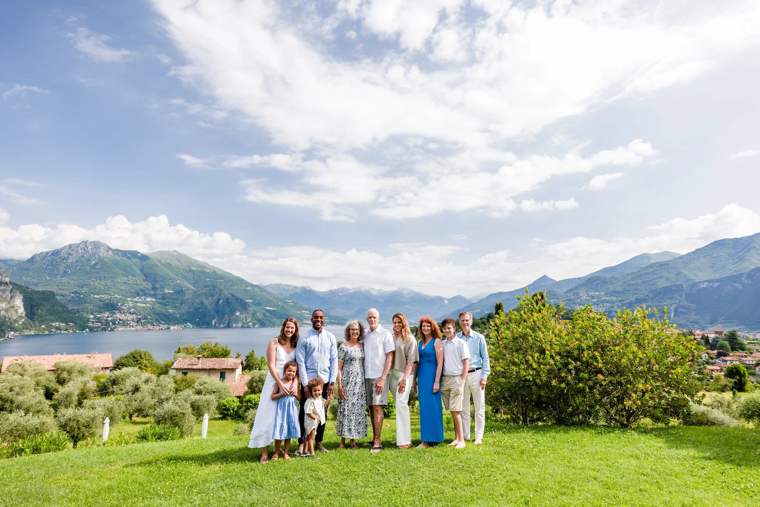 Family in private Villa