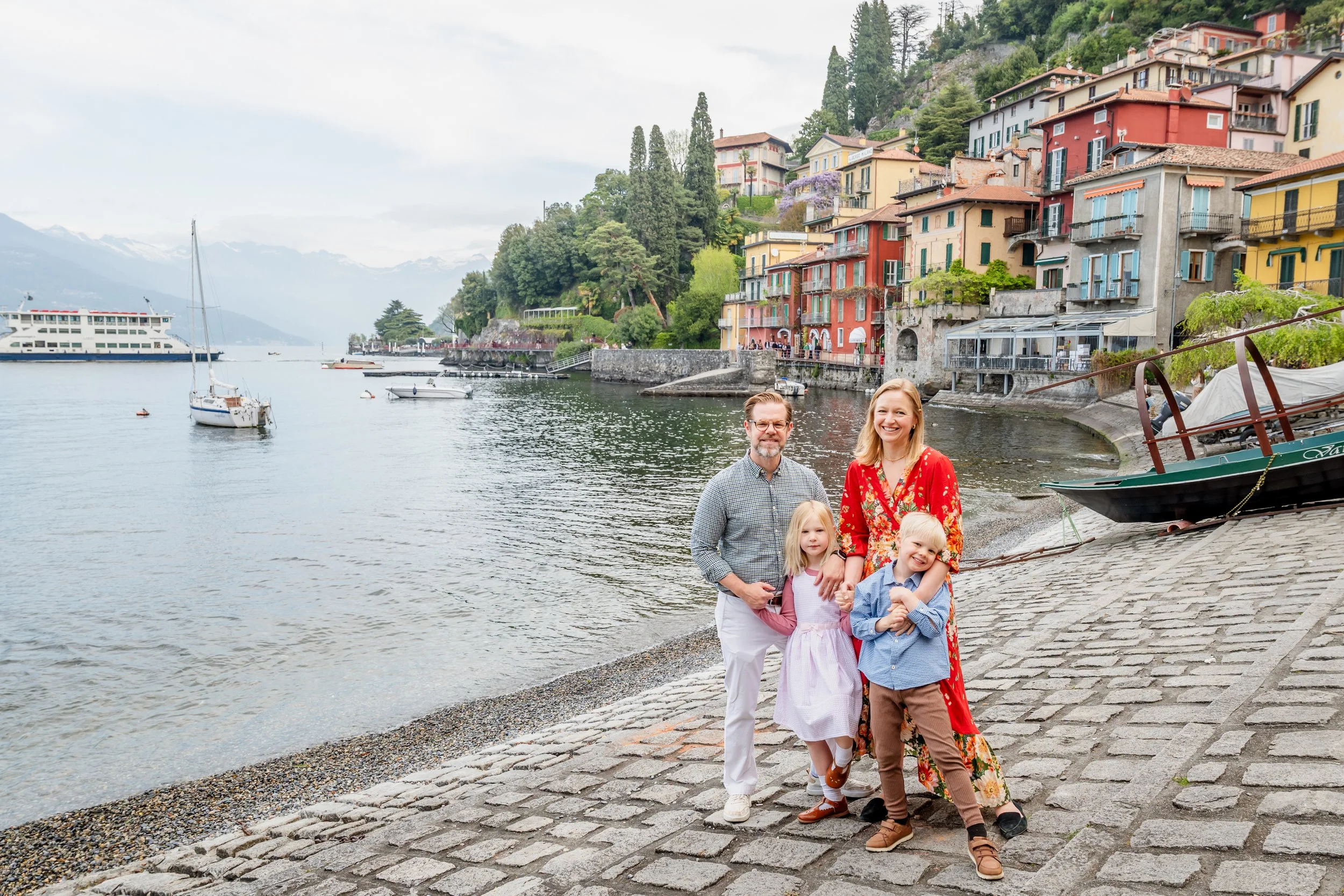 family in Varenna