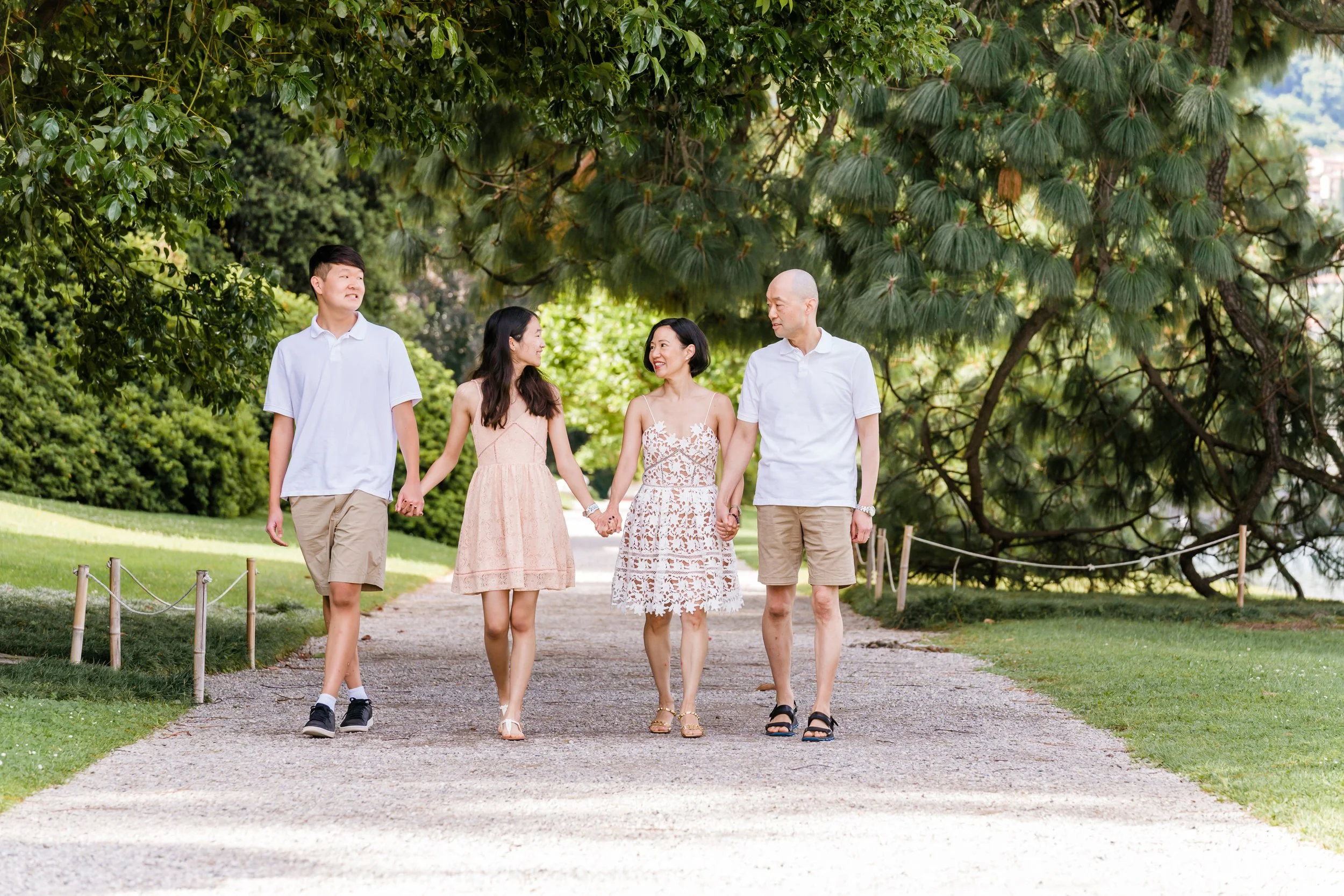 Family in Villa Melzi