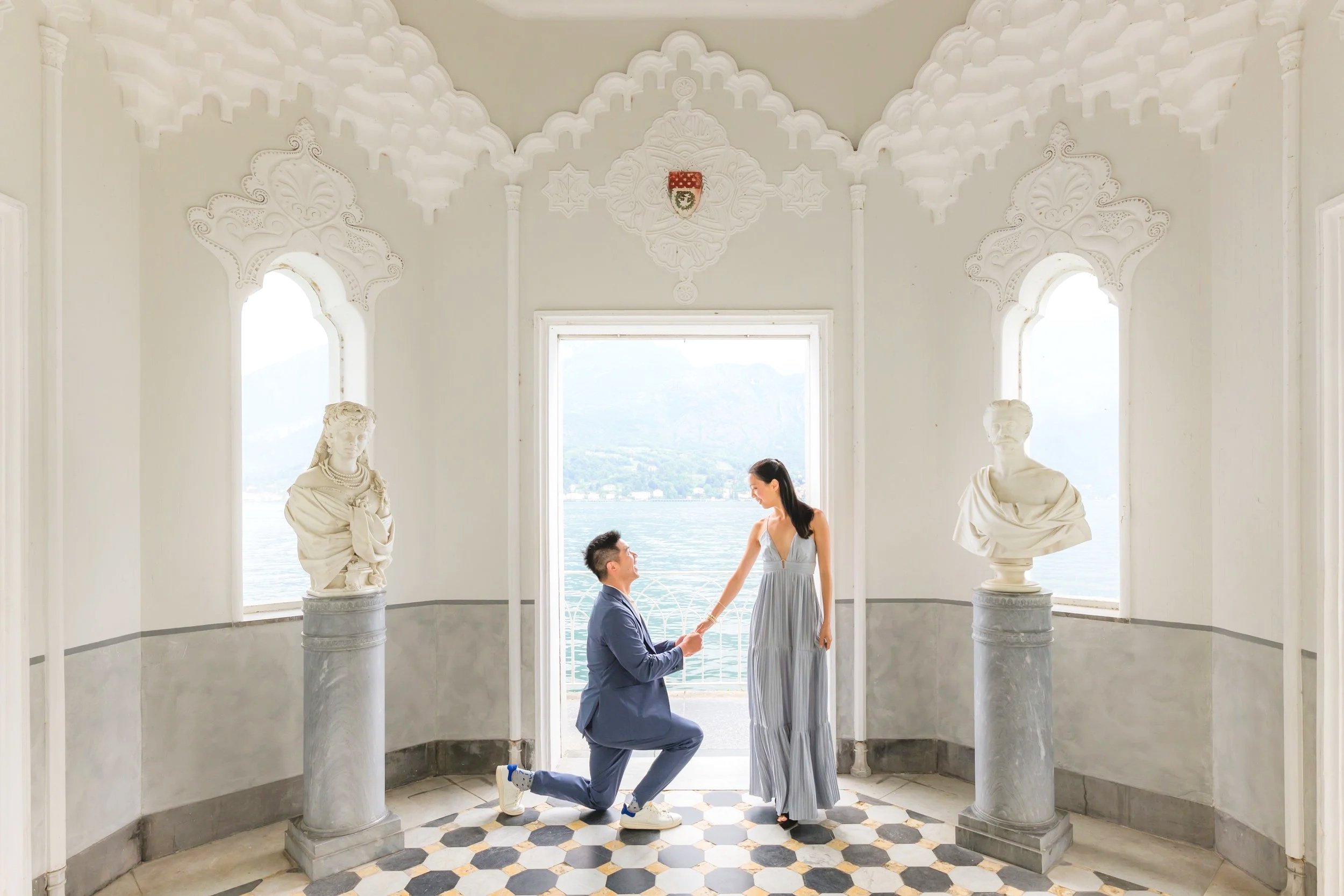 Proposal in Villa Melzi