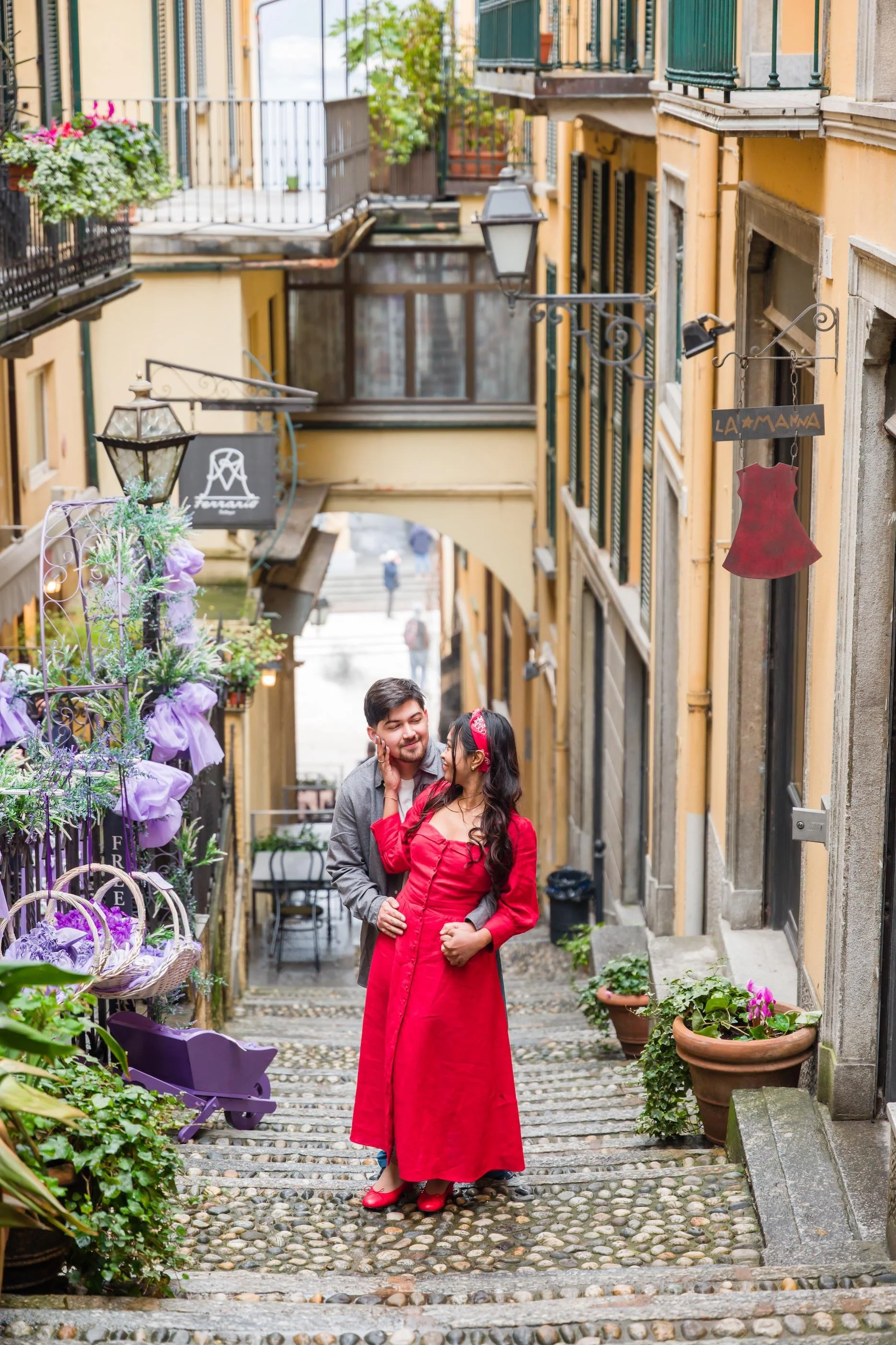 couple photo shoot session in Bellagio