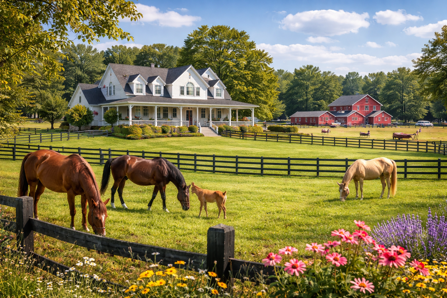 Estate home on horse farm in Manakin Sabot VA
