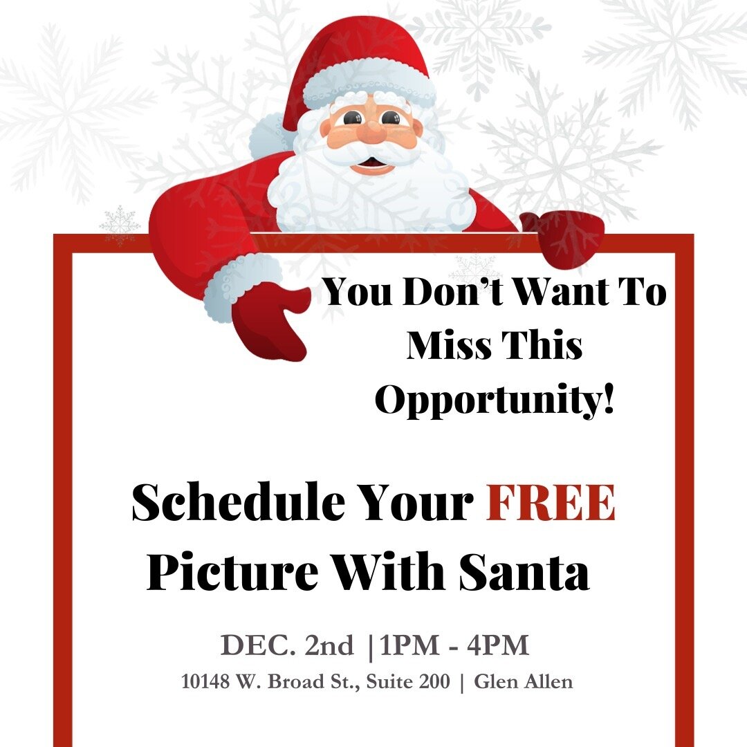 Don't forget to schedule your Santa pictures! You will receive 2 digital images FREE with a donation to the Metro Richmond Flying Squad from their wishlist. Click on the link in the bio to grab your time slot.