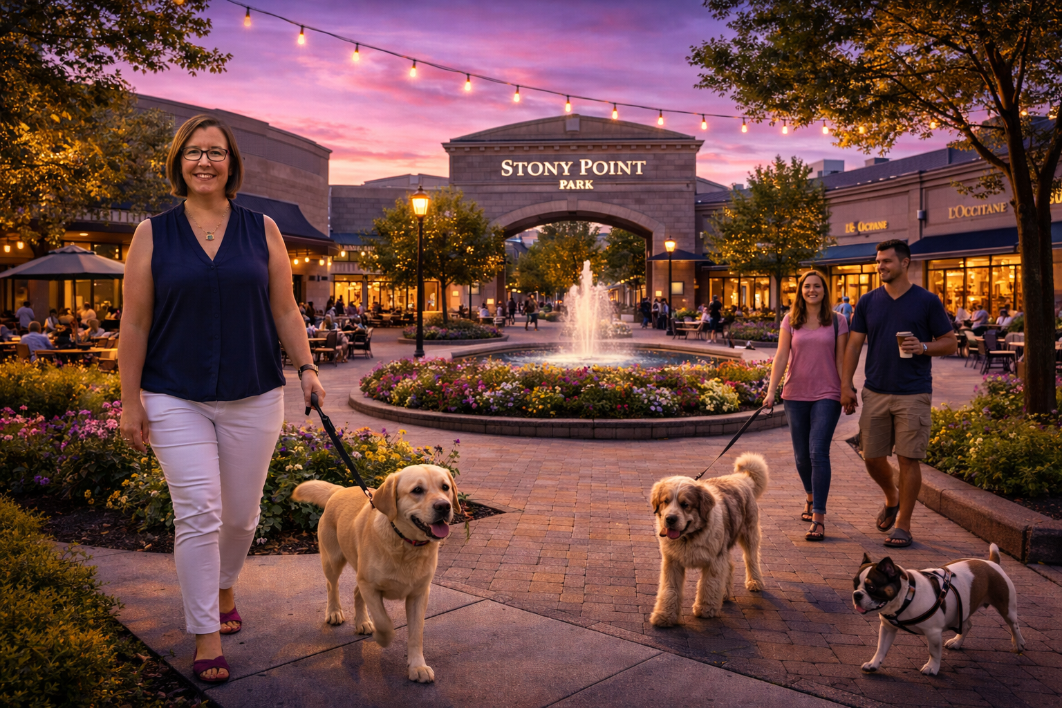 Stony Point Fashion Park outdoor shopping and dining near Bon Air VA