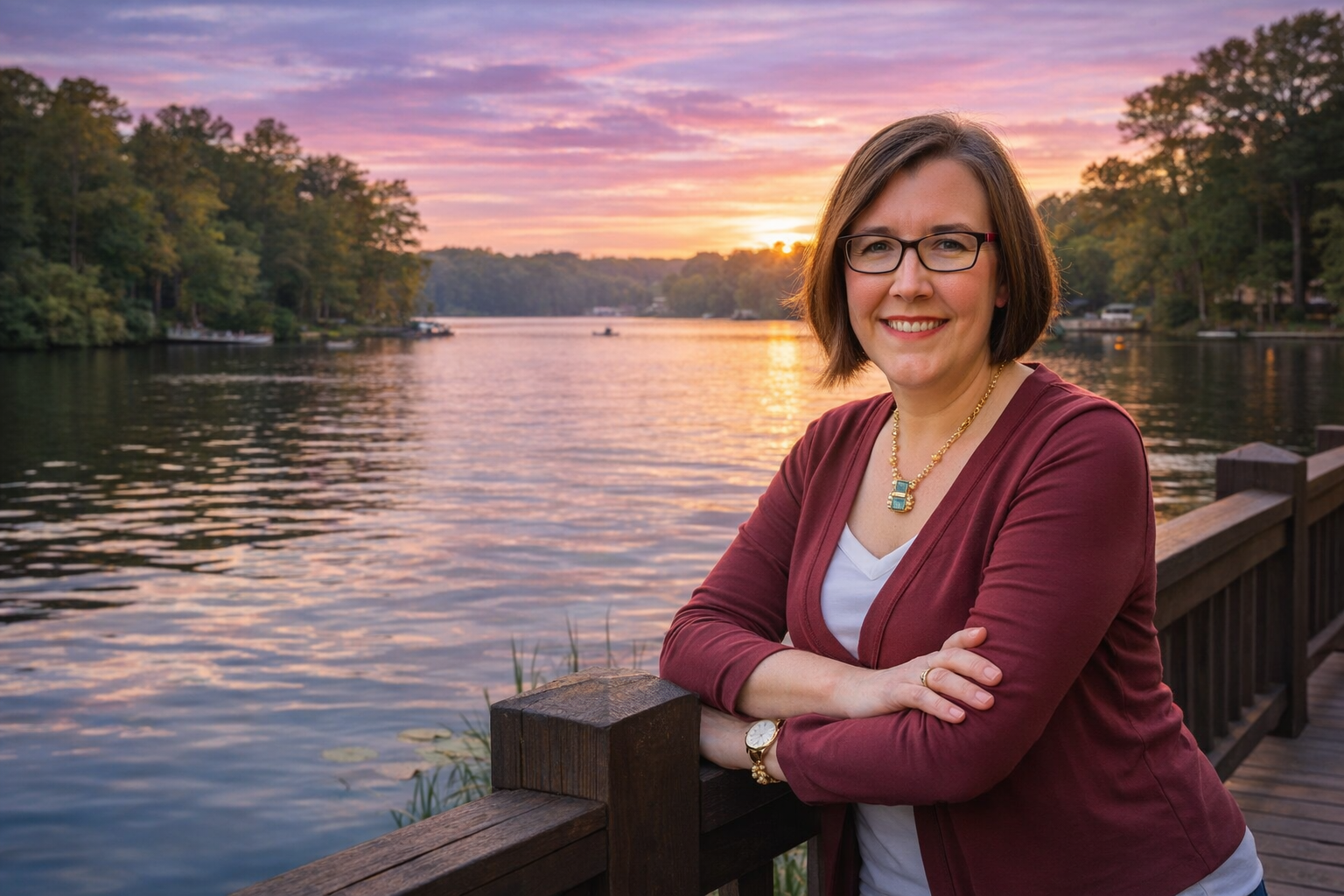 Swift Creek Reservoir in Midlothian VA with waterfront views and walking areas