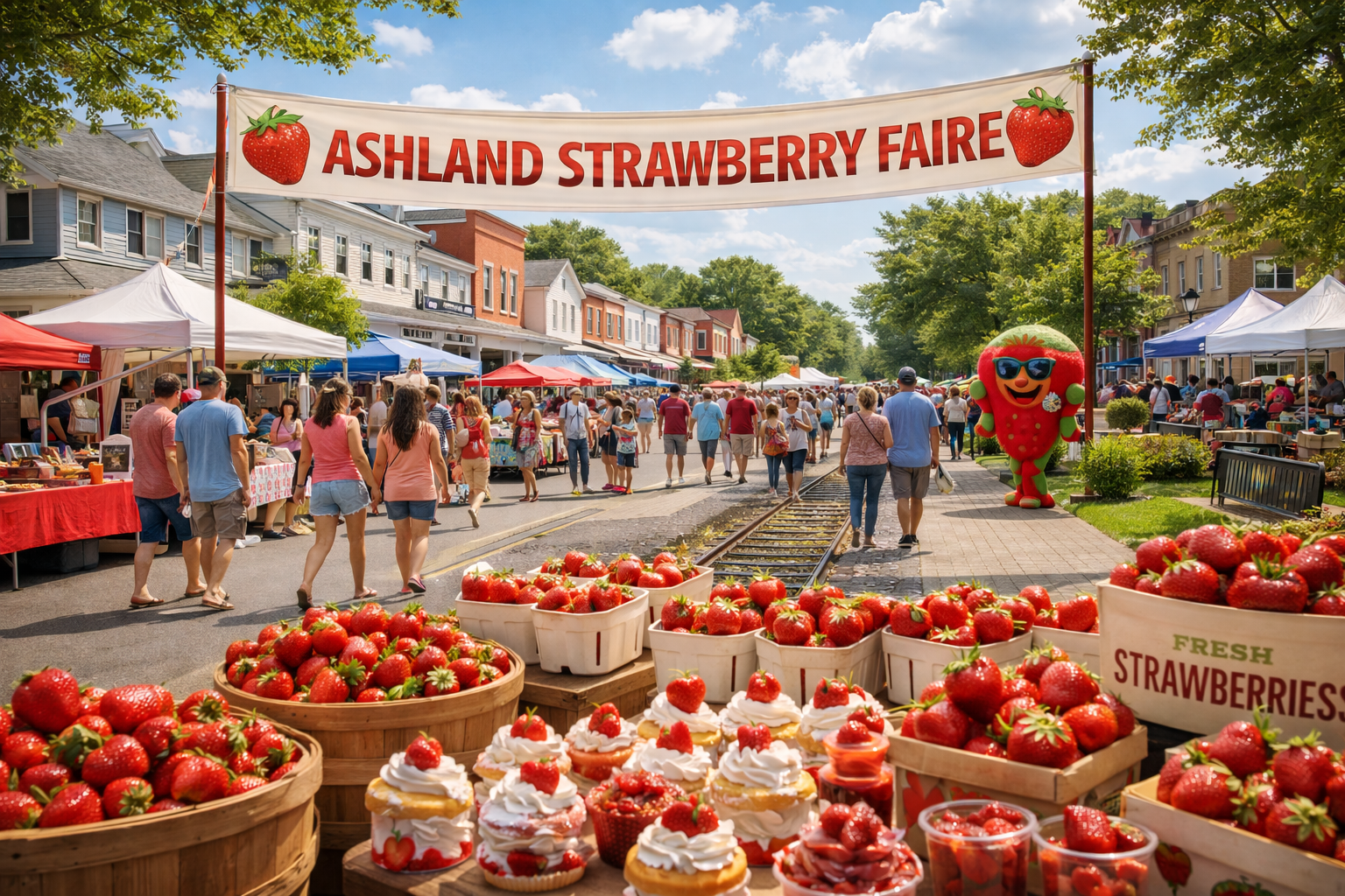 Downtown Ashland VA shops restaurants and local gathering places