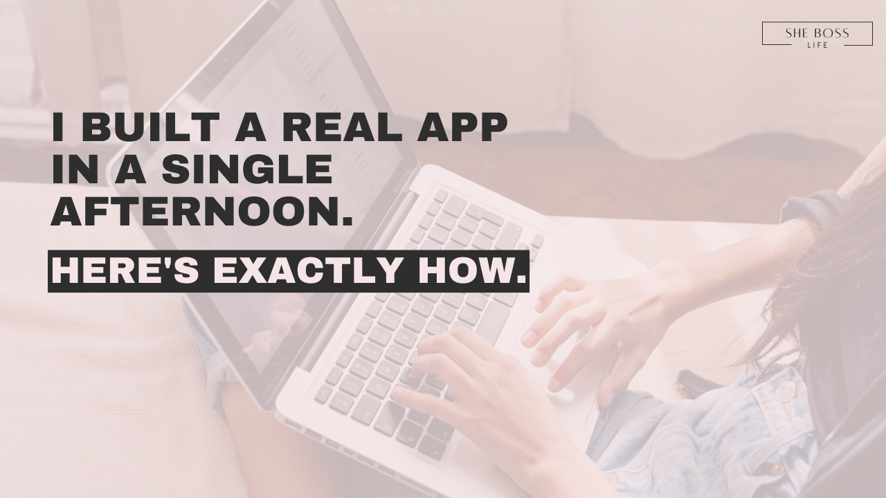 I Built a Real App in a Single Afternoon. Here's Exactly How.