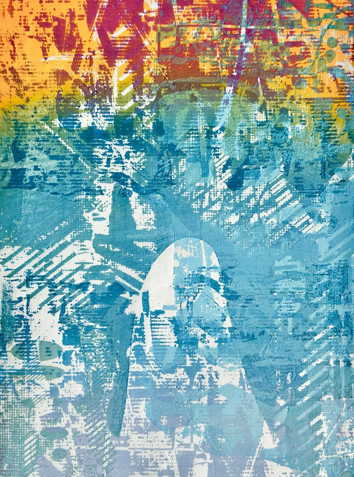 This Mokuhanga print titled Low Tide - is part of a new series I am working on that was inspired by my Mokuhanga Project Space residency @mokuhangaprojectspace with @mikelyonstudio @paulamenchenand @cdoria20 in Walla Walla February of 2026. This prin