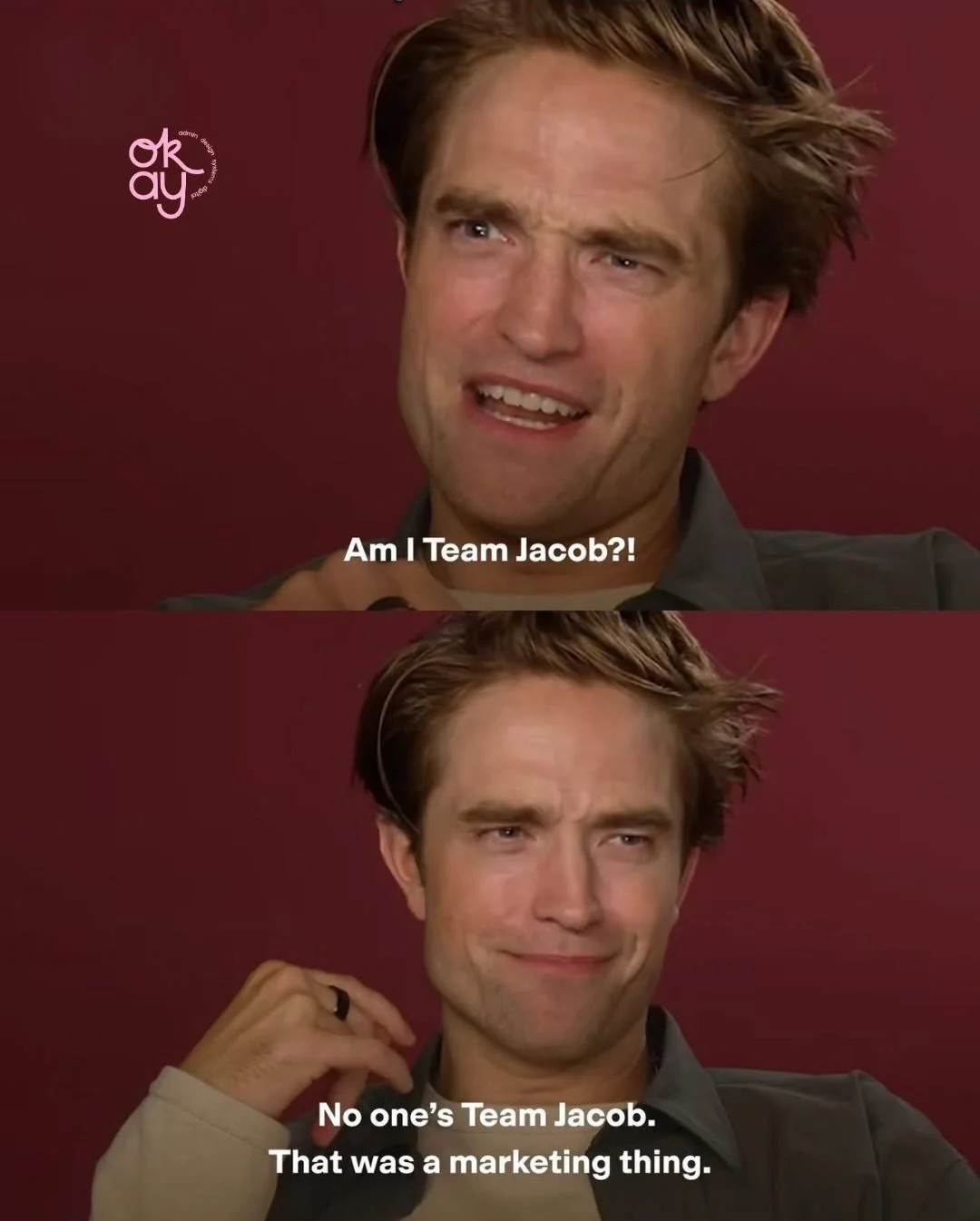 As die hard Team Edward, we had to jump on this.

Happy Friday, especially to the OG chaos goblin that is Robert Pattinson on a press tour.