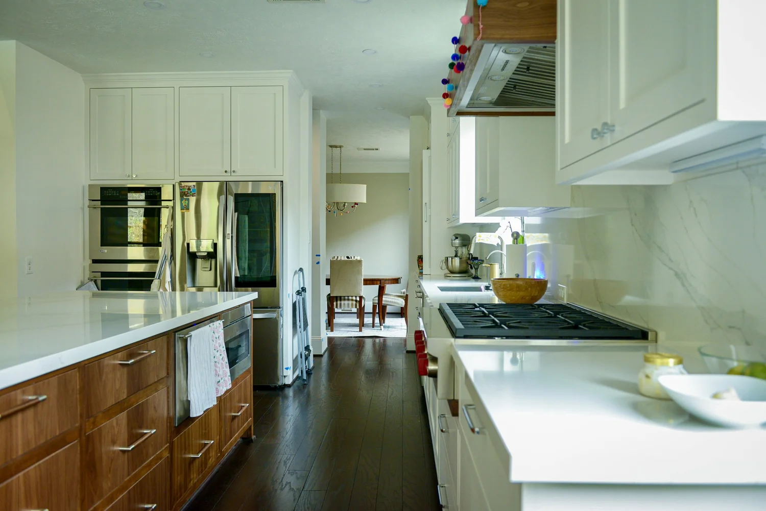 Bluebonnet kitchen with natural finishes and thoughtful storage