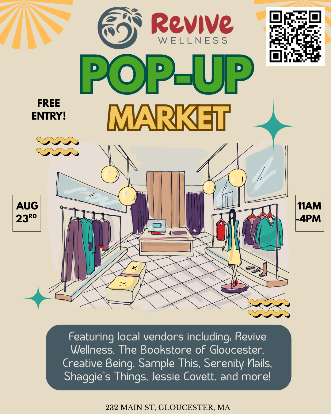 Revive Wellness Pop Up Event