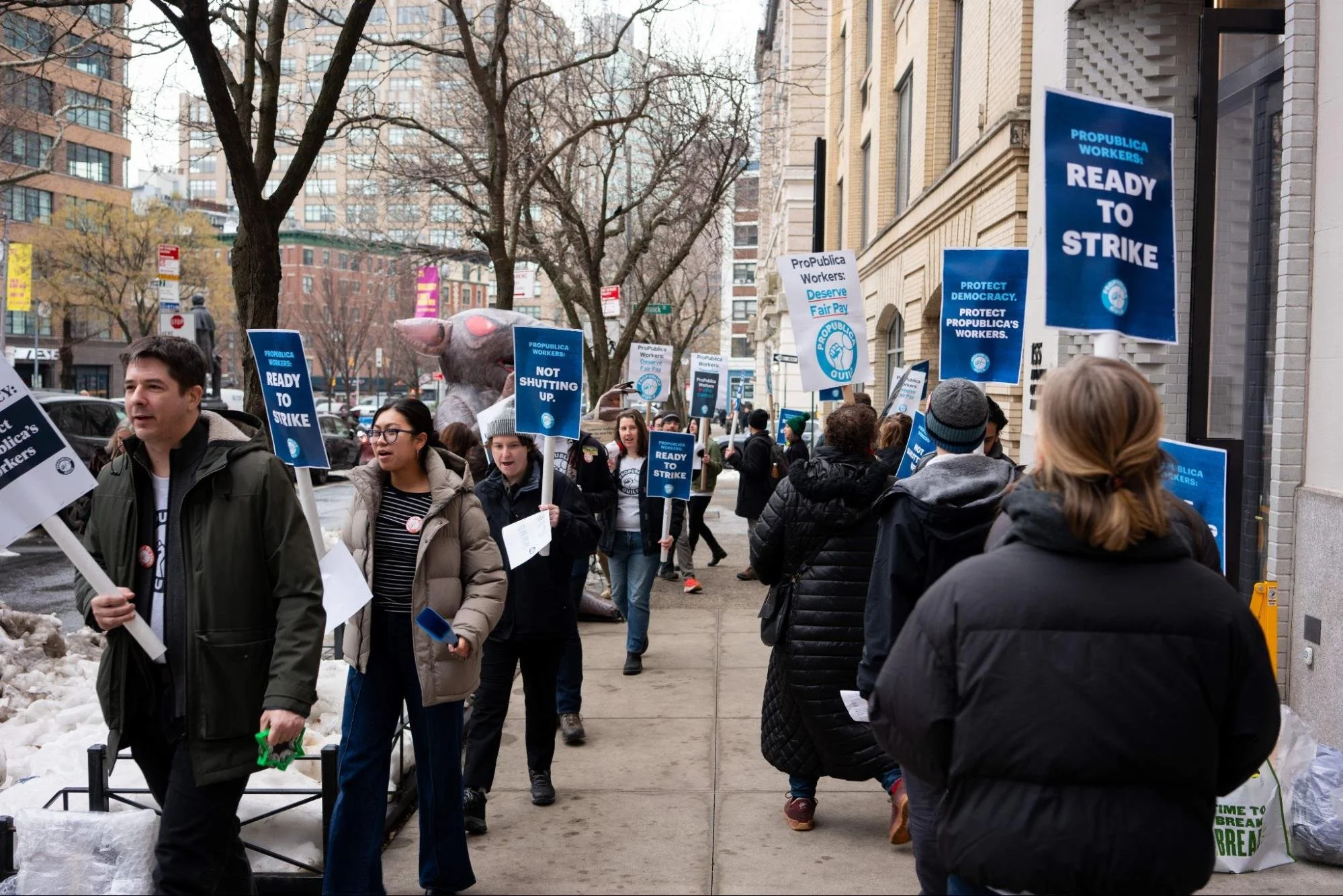 Practice Makes Perfect: ProPublica Guild Members Prepare to Strike