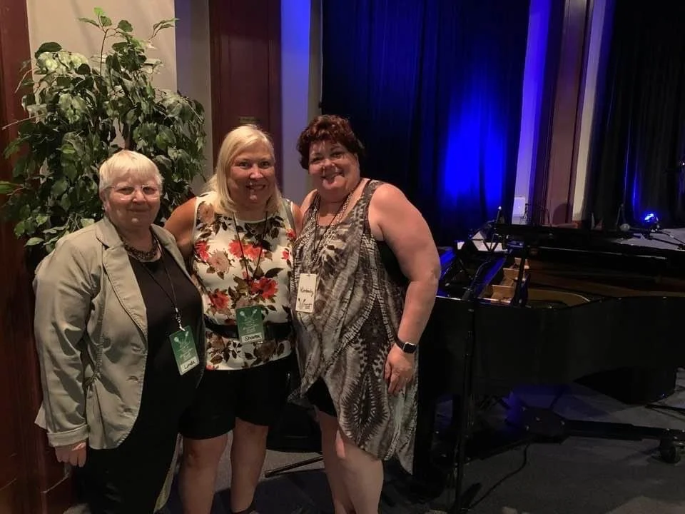 Three new friends who had a ball getting to know each other.