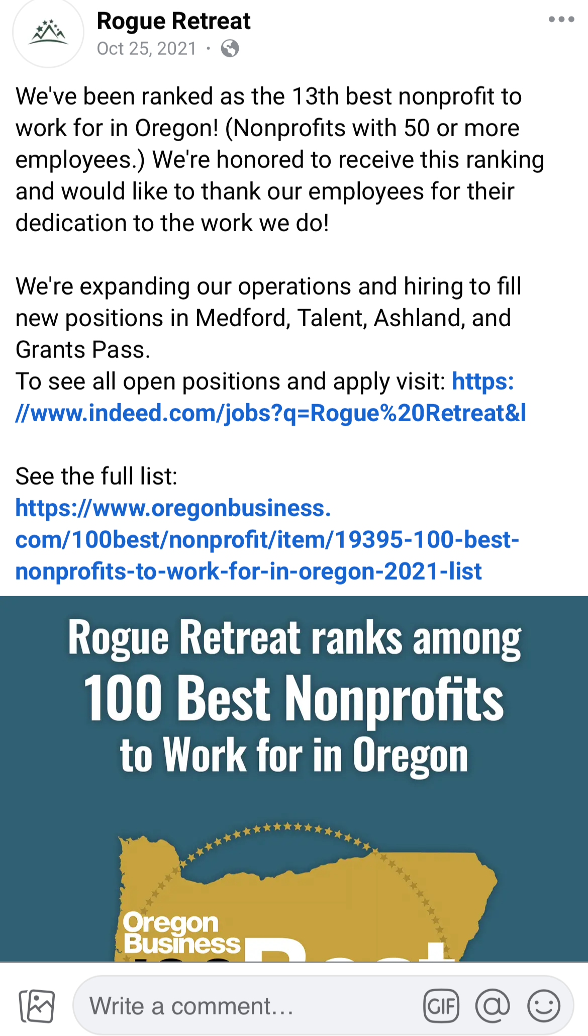 Credit: Rogue Retreat