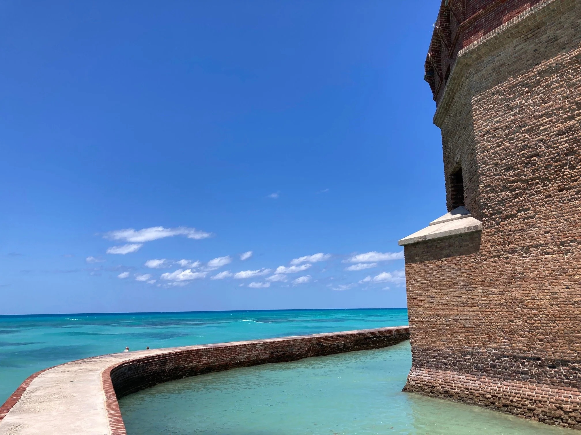 Everything on the horizon is blue.