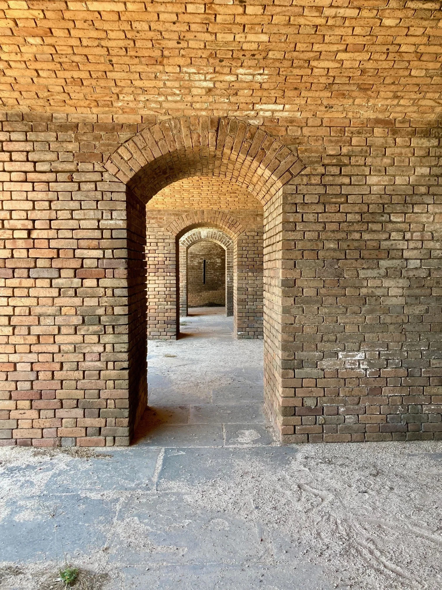 It is bright and calm and dry. It does not seem like a hardship post or a prison when you come for a day. It is hard to imagine it filled with Yellow Fever and foul water. 