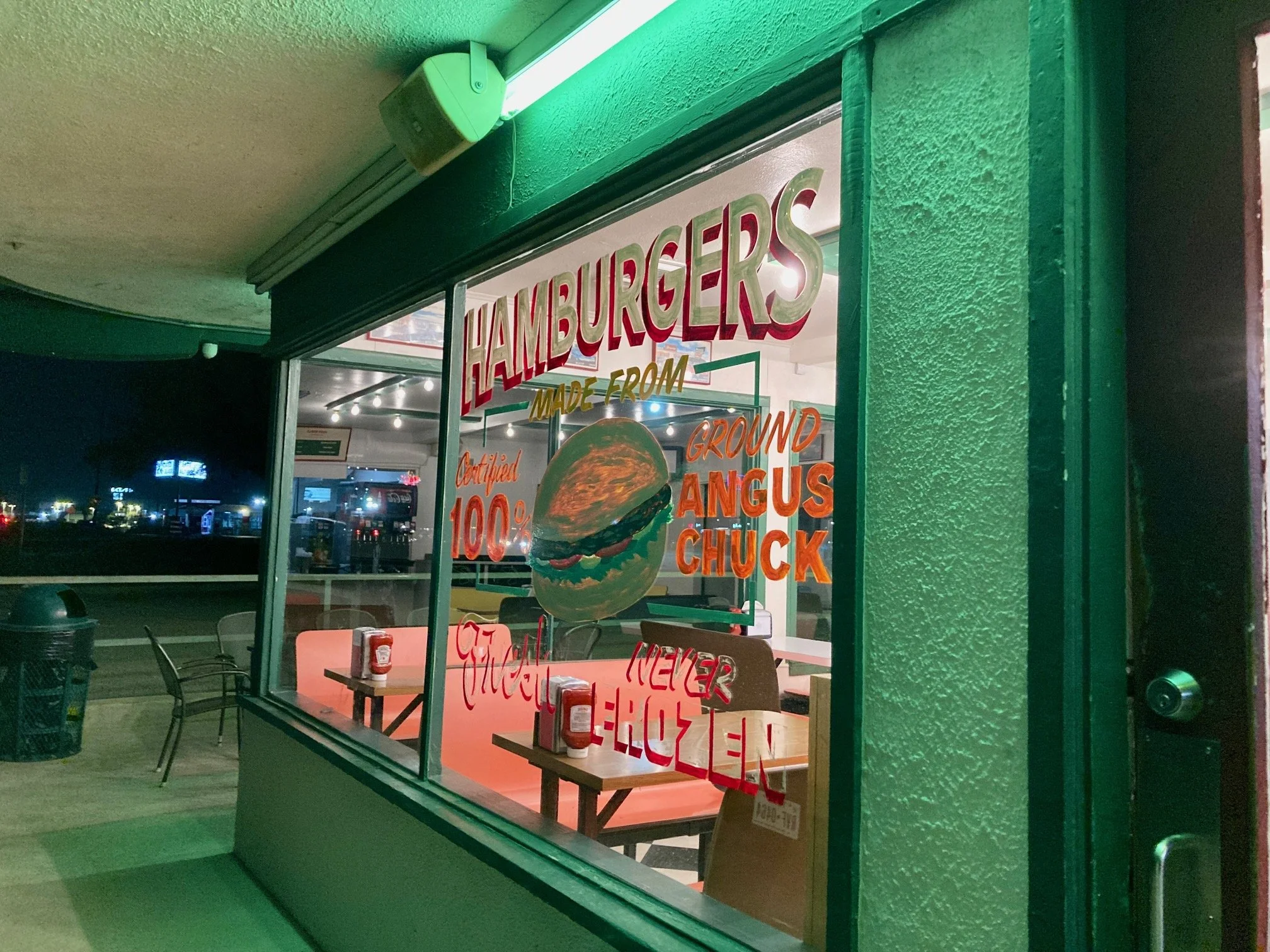Teenagers work behind the counter. You can pay with cash if you want to do that. From the window you can watch one of the most challenging intersections in Waco.