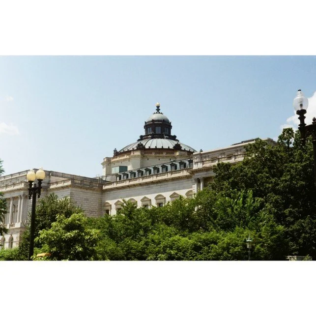 The Library of Congress:

After the British burned Washington in 1814, Thomas Jefferson sold his books to Congress, supplying the foundation for the Library of Congress. Now home to a concentration of American literary culture, from Benjamin Franklin