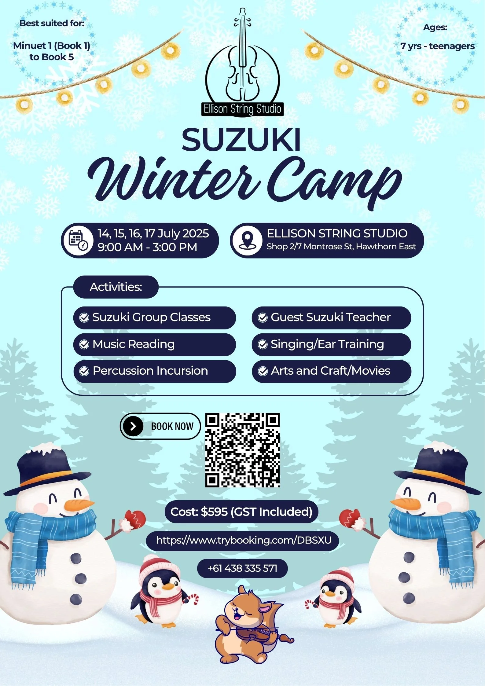 Winter Camp 14-17 July, 2025