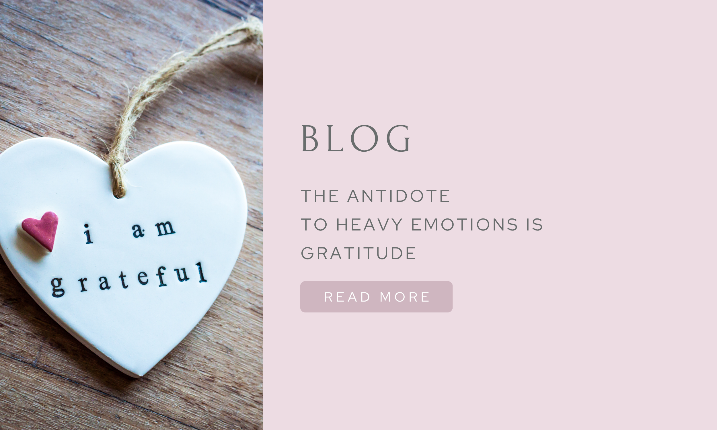 The antidote to heavy emotions…